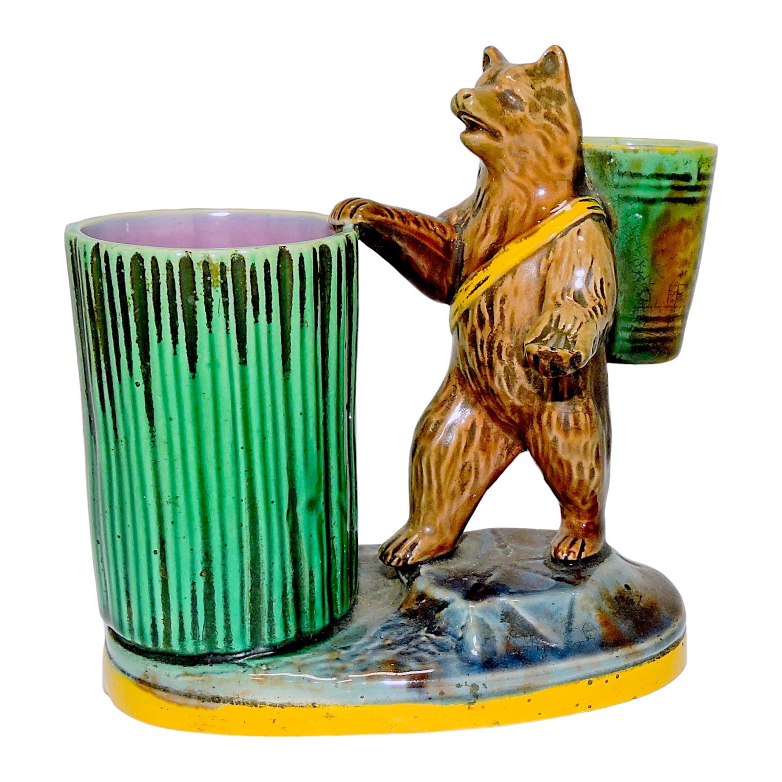 Holdcroft majolica figural match (1 of 1)