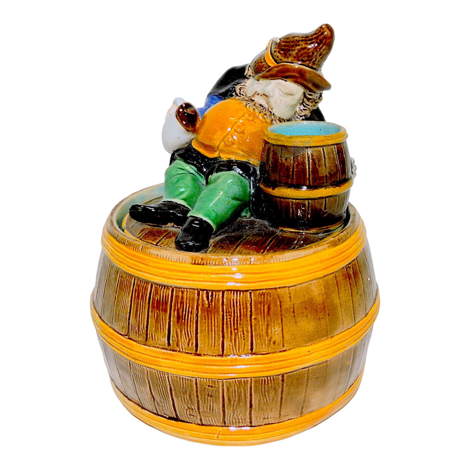 Brownfield (attributed) majolica humidor (1 of 2)