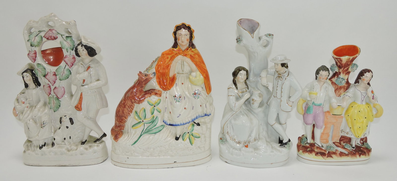 Staffordshire lot of 4 figures 10 to 12", (1 of 1)