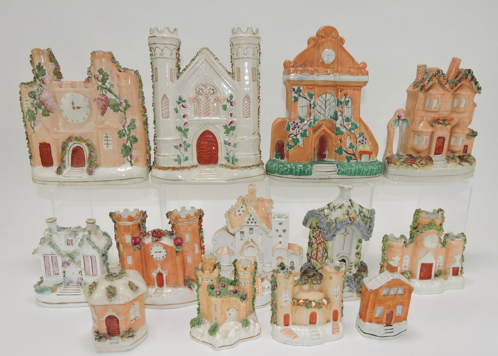 Staffordshire lot of 13 building spill (1 of 1)