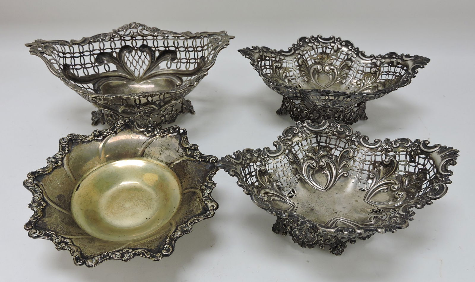 English silver lot of 4 items, 21.6ozt (1 of 1)