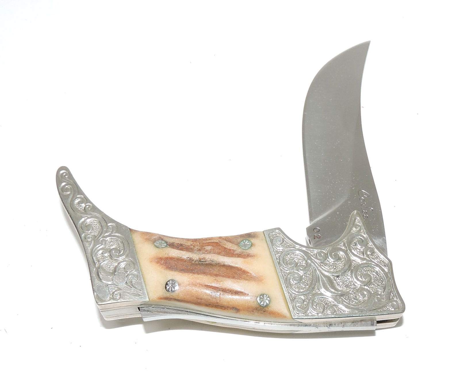 Corlee No 2 lock blade knife, sheephorn (1 of 2)