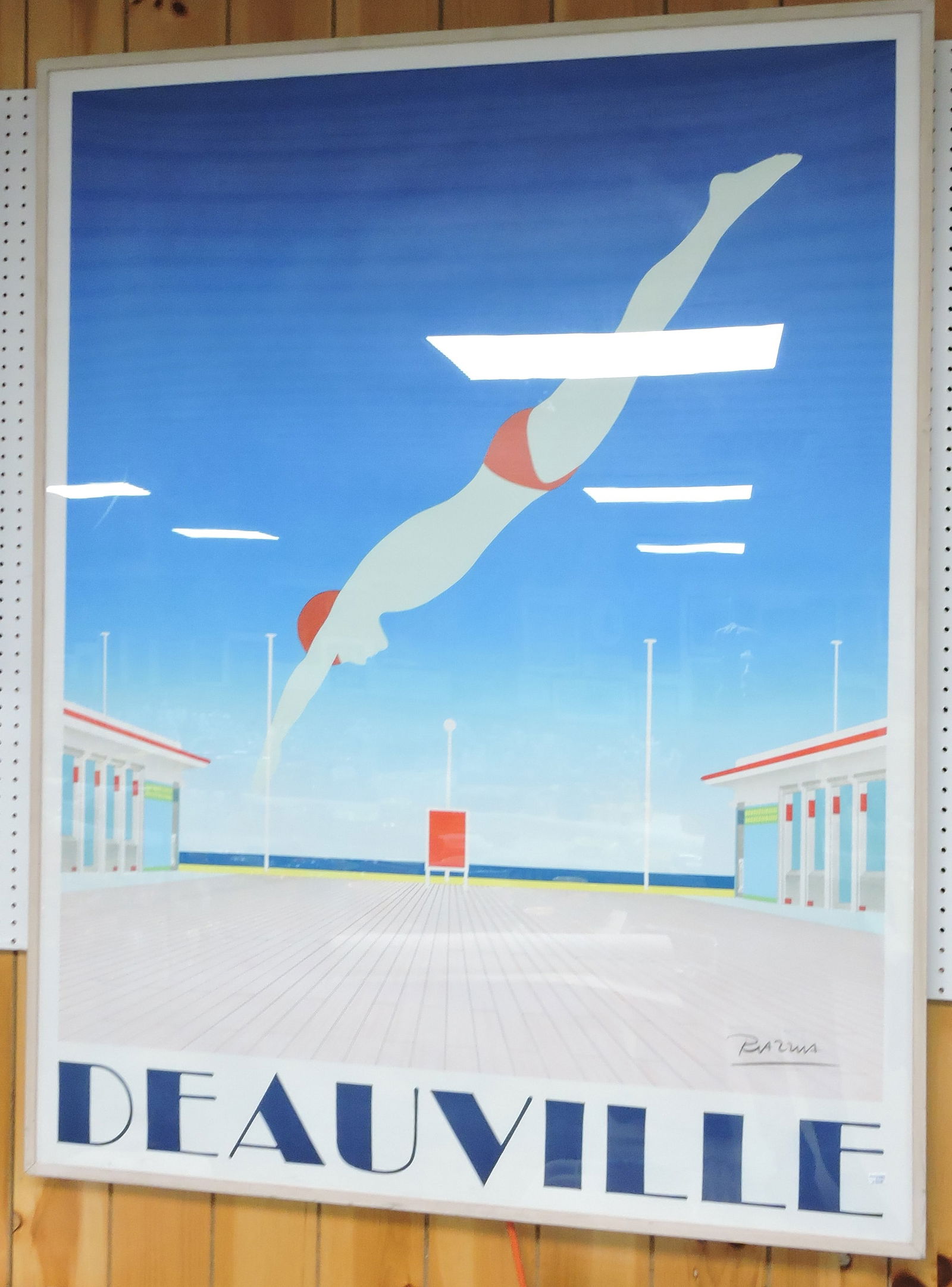 Razzia Deauville Art Deco diver poster, (1 of 1)
