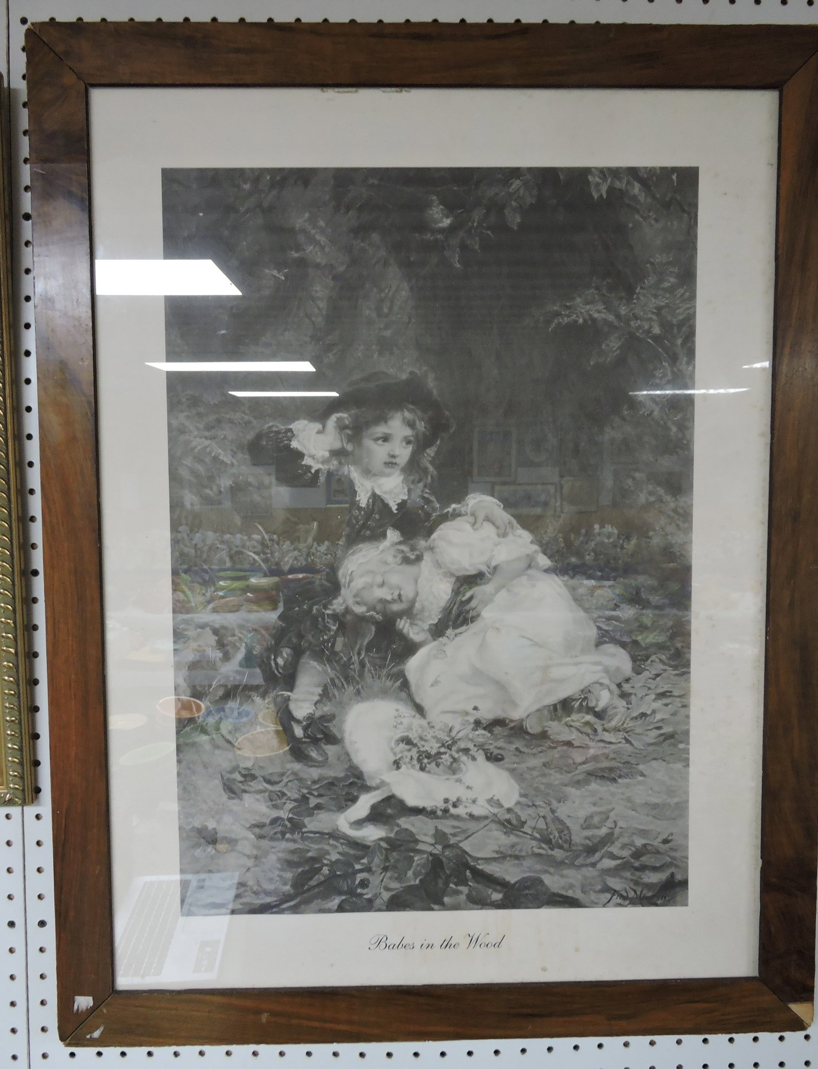 Babes in the Wood print 36"x27",: some losses to frame
