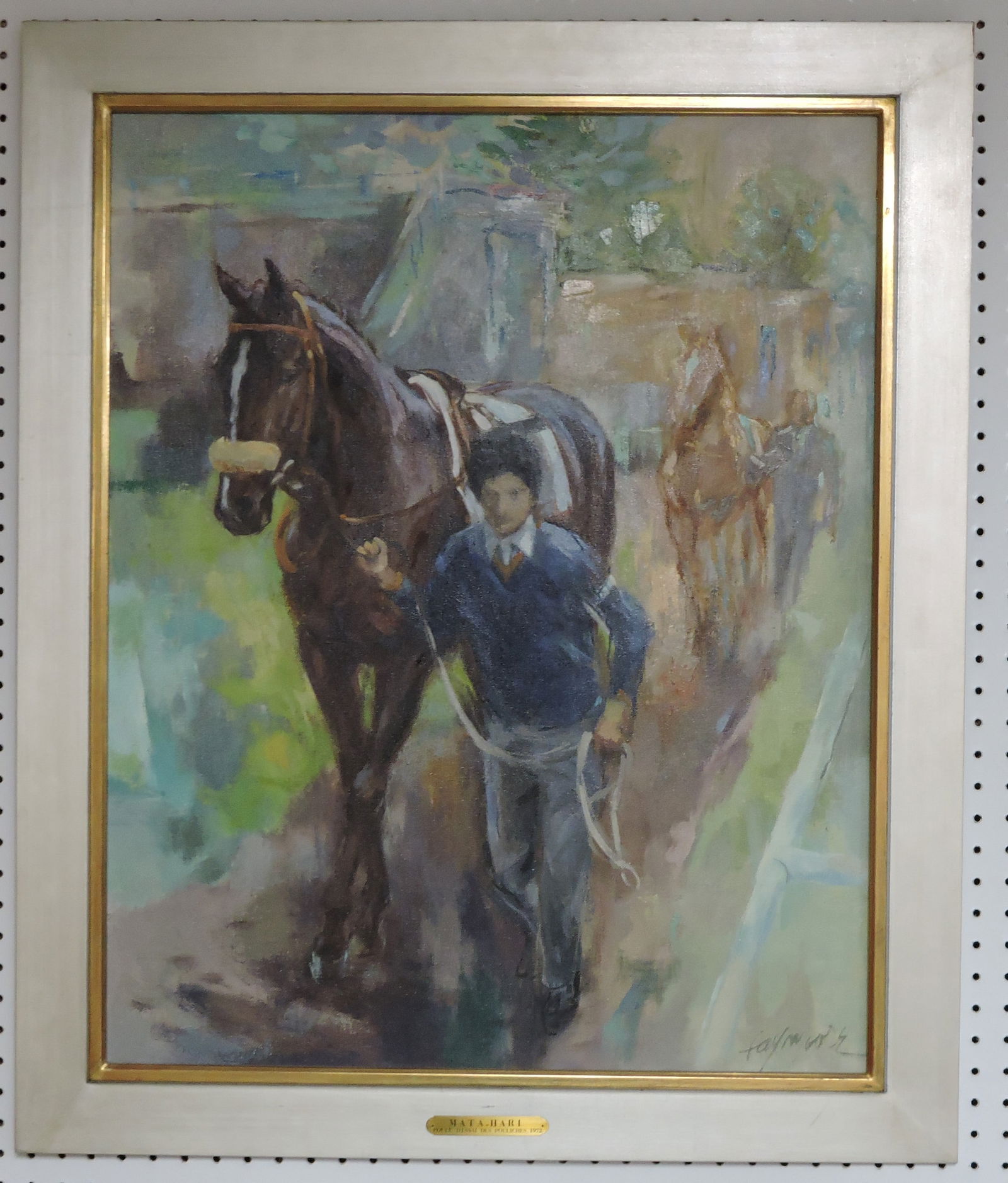 Oil on canvas by Fay Moore of man (1 of 3)