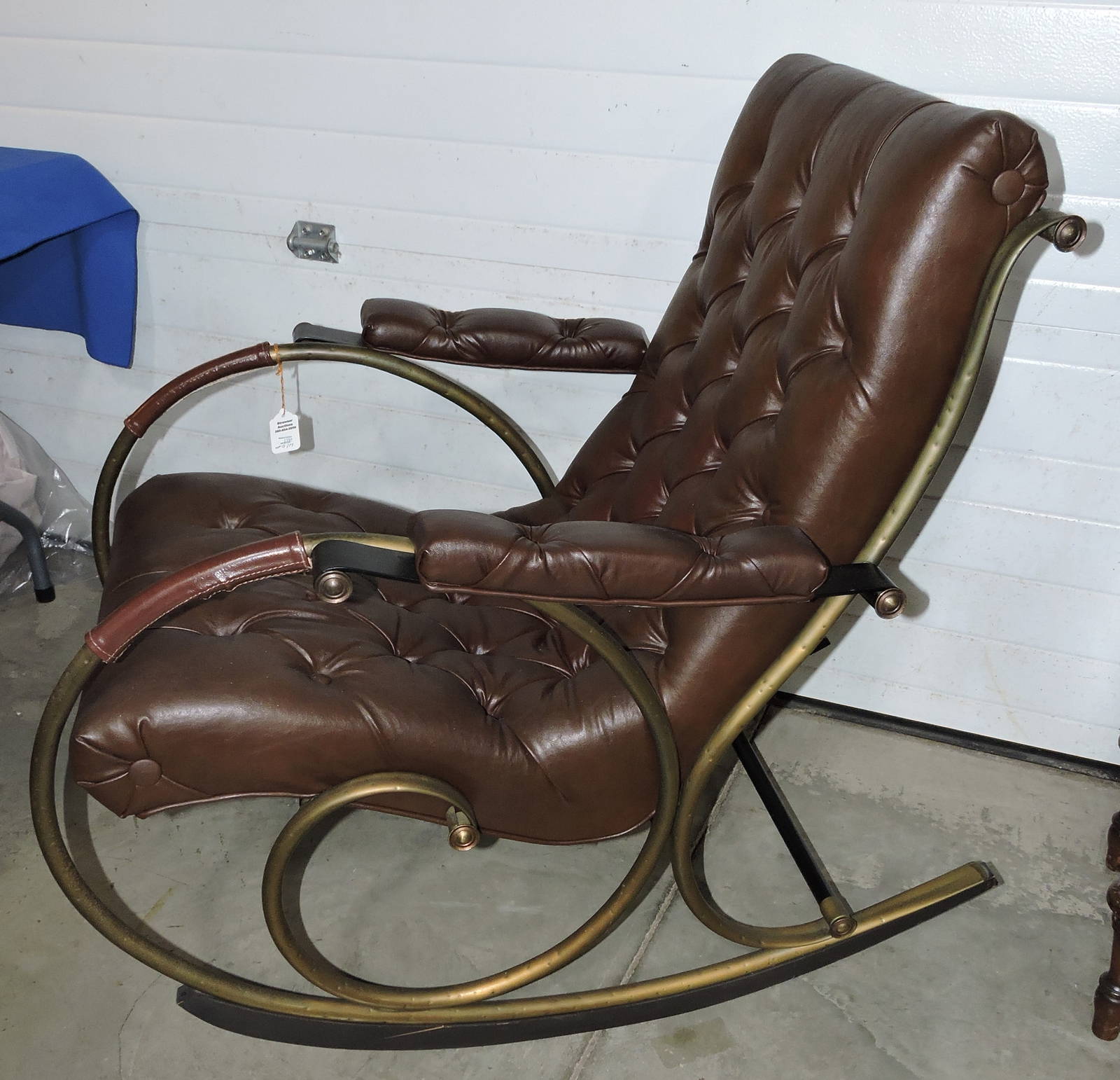 Mcm Tubular Rocking Chair, Attributed To Auction