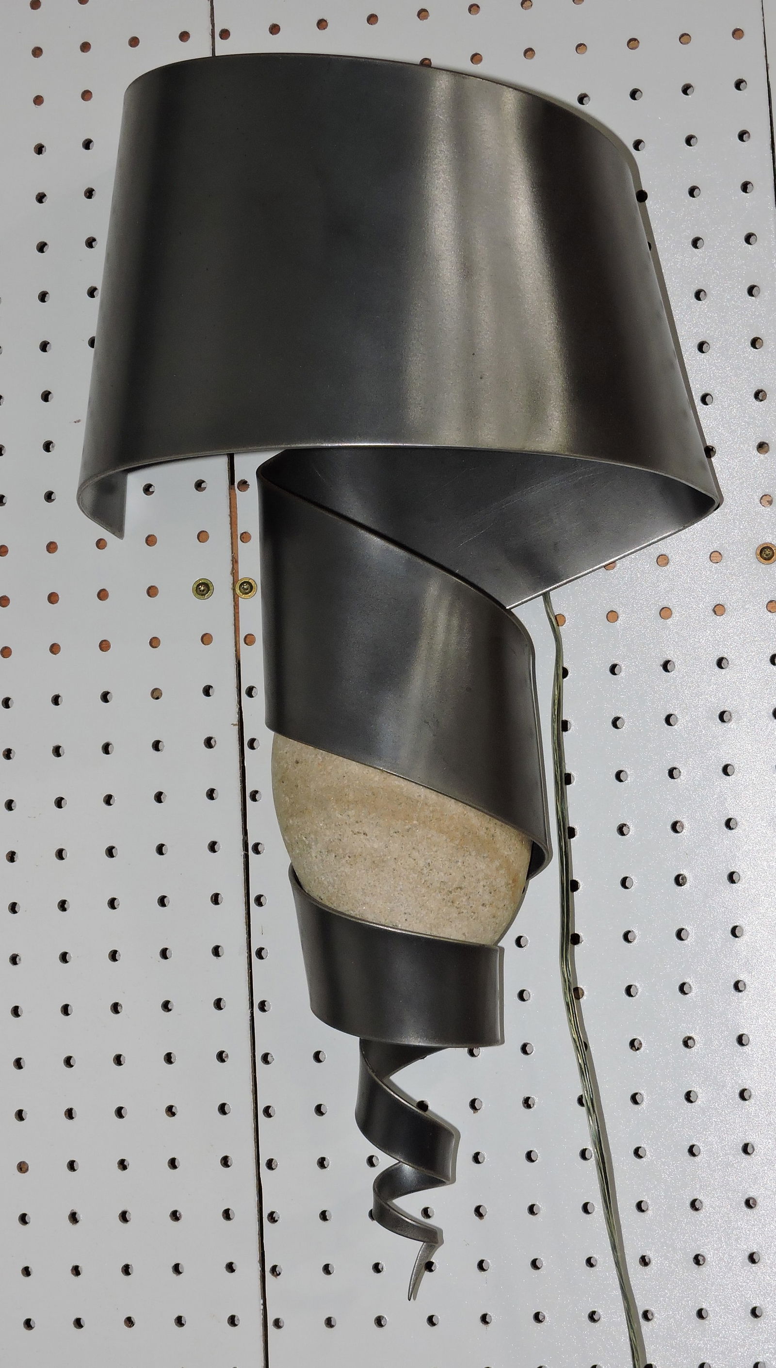 Studio Art steel and granite wall light, (1 of 2)