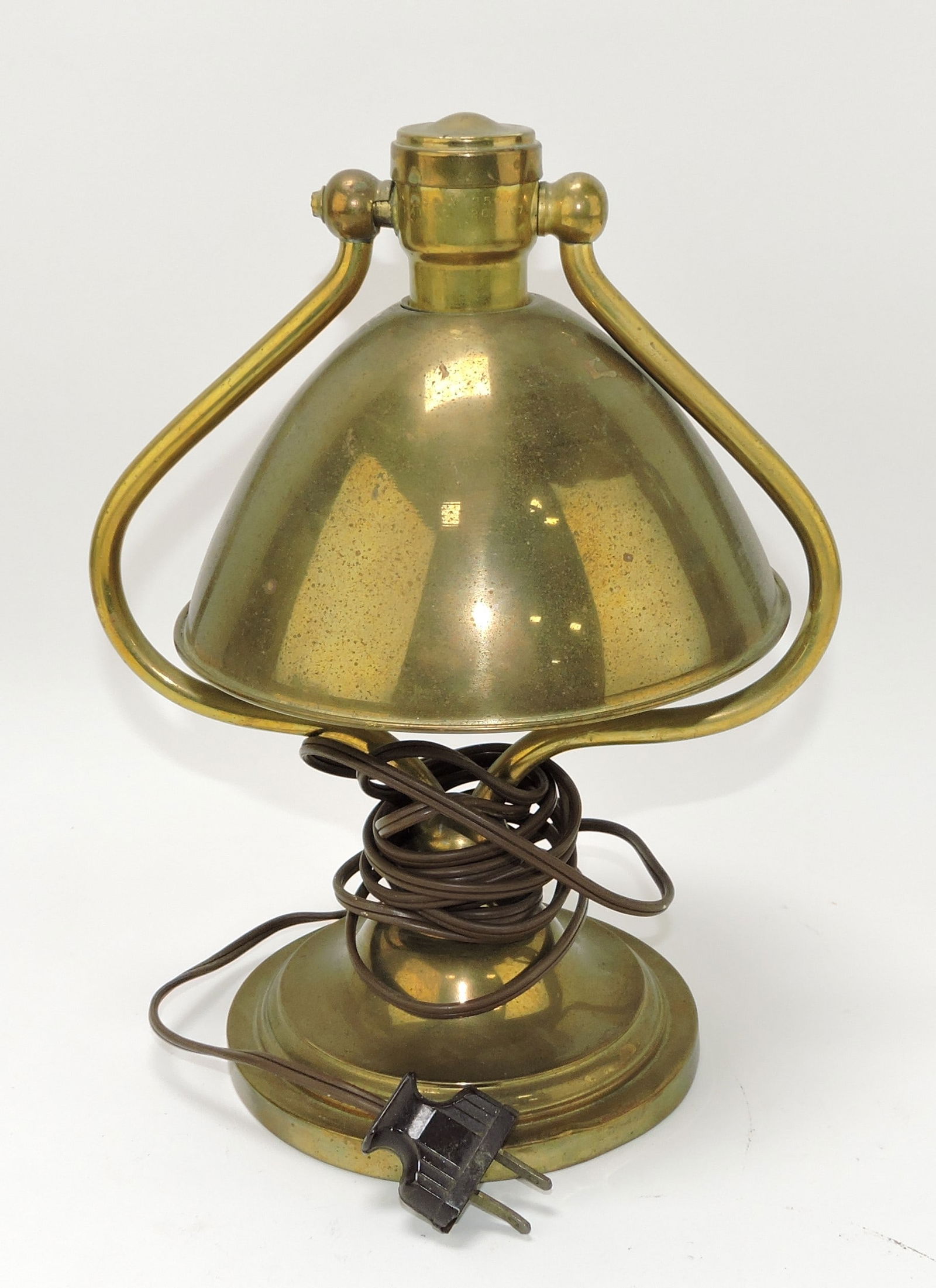 Brass adjustable desk lamp, 11" (1 of 1)