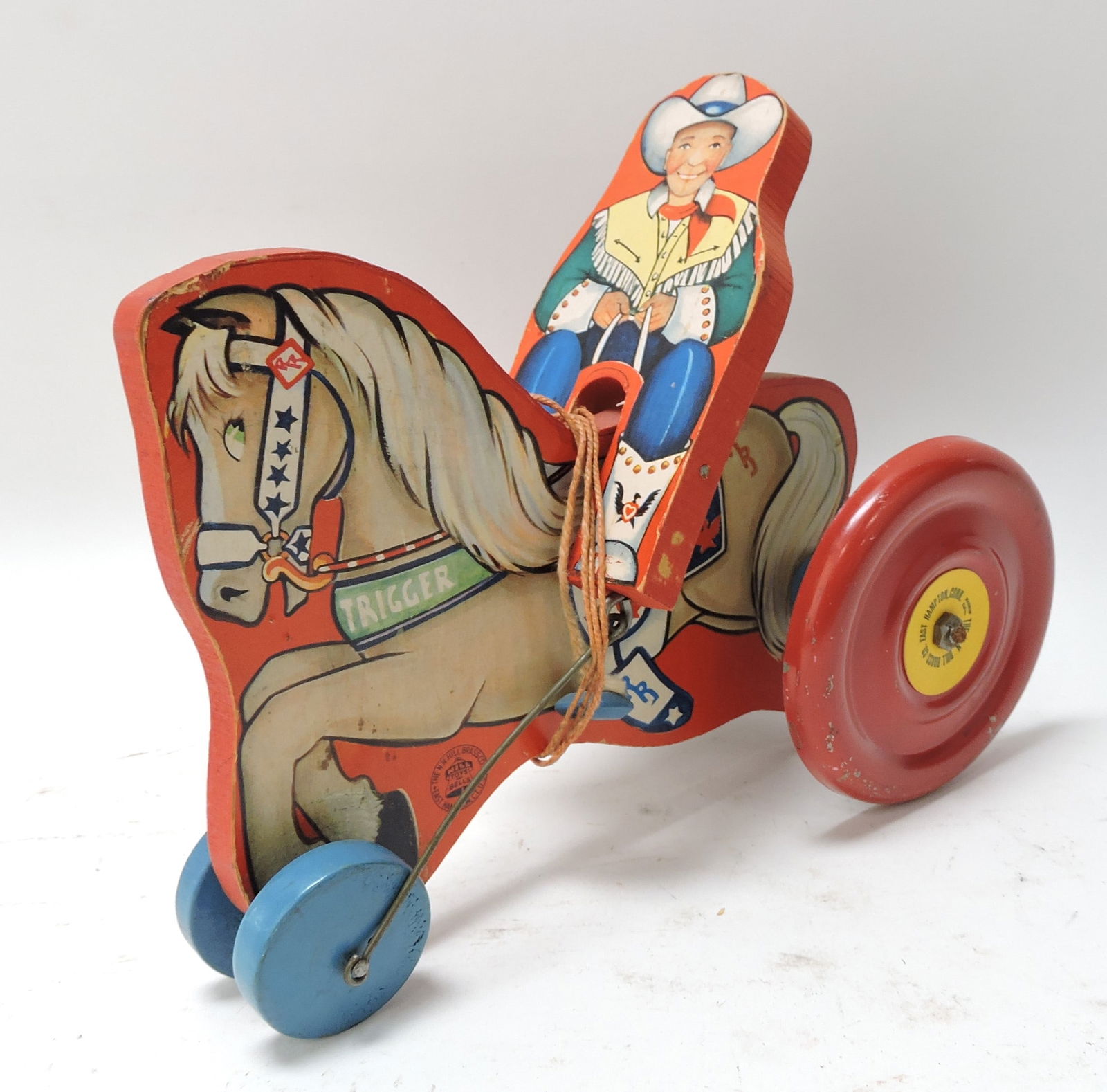 Roy Rogers and Trigger pull toy (1 of 1)