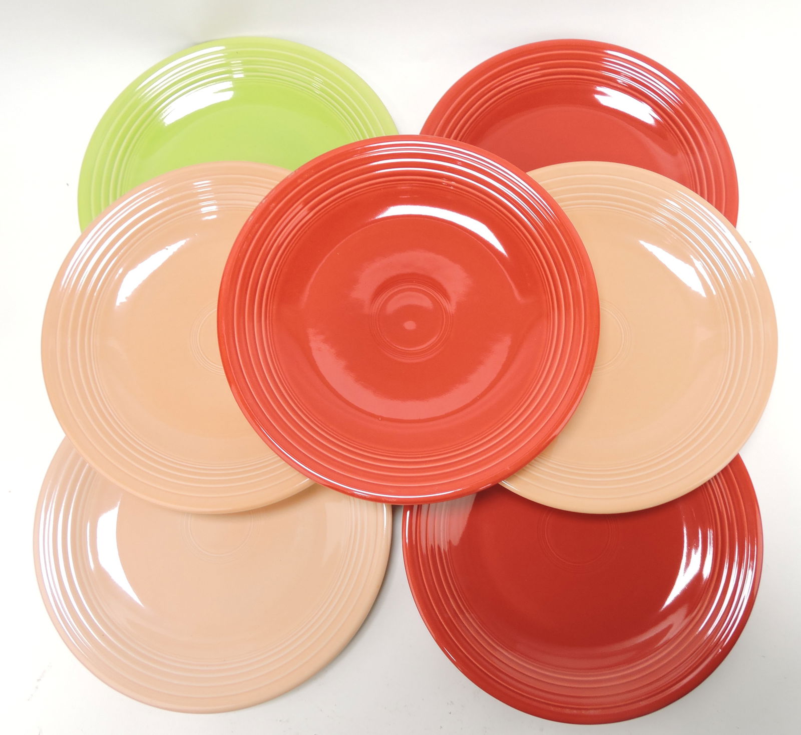 Fiesta Post 86 chop plate lot of 7, mixed (1 of 1)