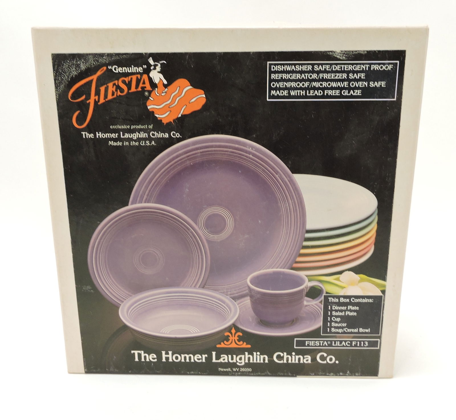 Fiesta Post 86 lilac 5 pc place setting, (1 of 1)