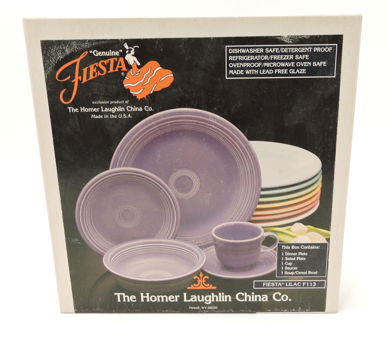 Fiesta Post 86 lilac 5 pc place setting, (1 of 1)