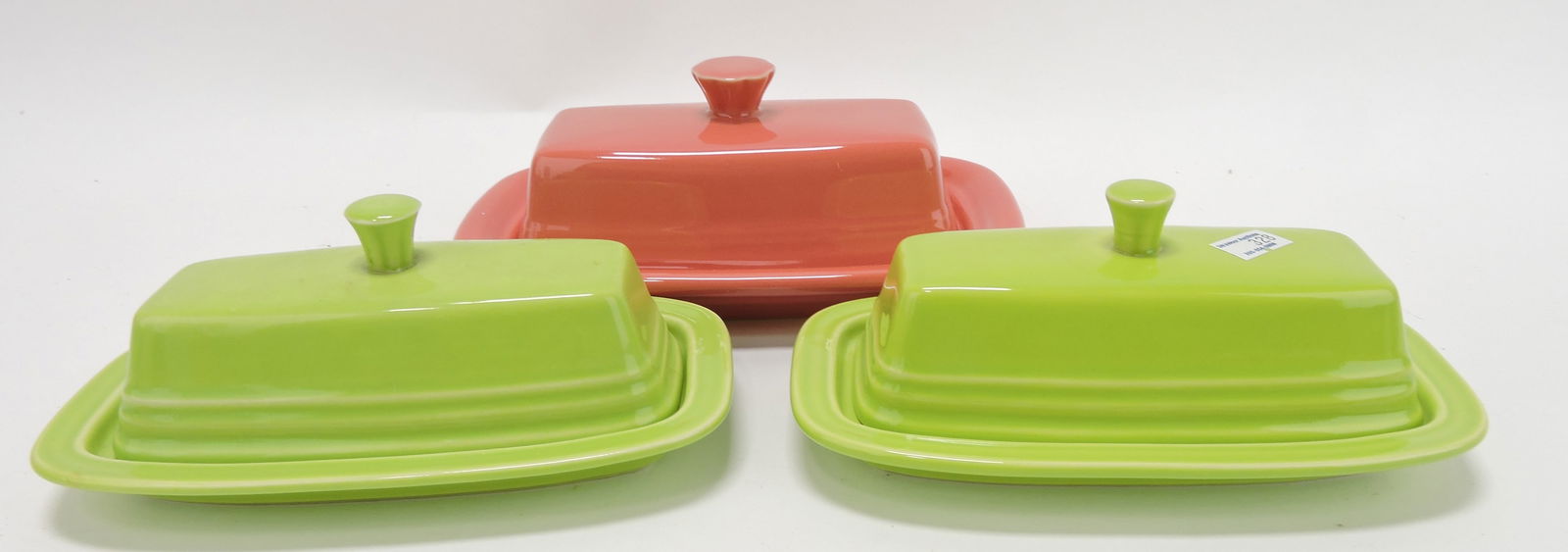 Fiesta Post 86 lot of 3 butter dishes (1 of 1)