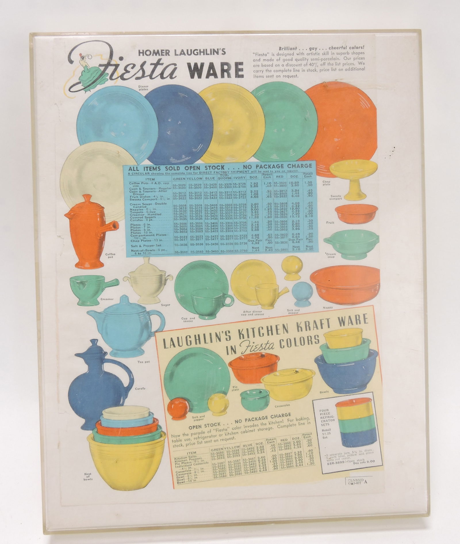 Vintage Fiesta framed advertisement (1 of 1)