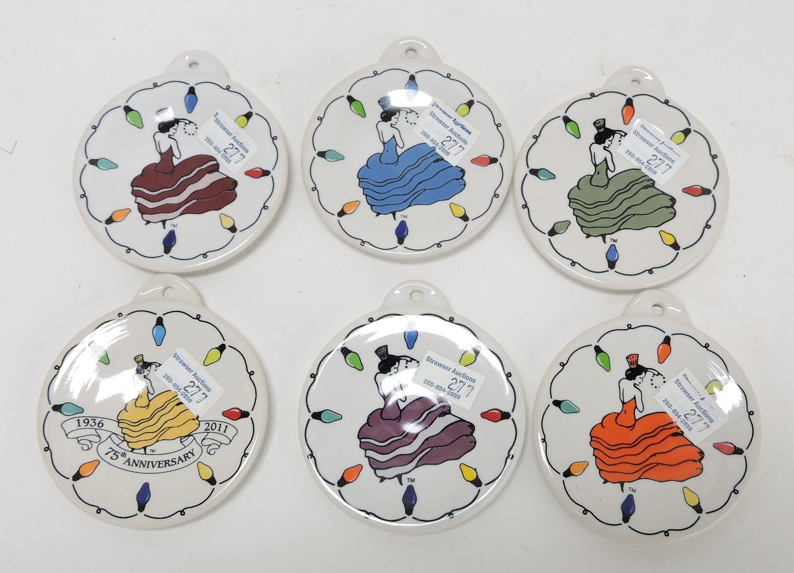 Fiesta Post 86 lot of 6 Dancing Girl (1 of 1)