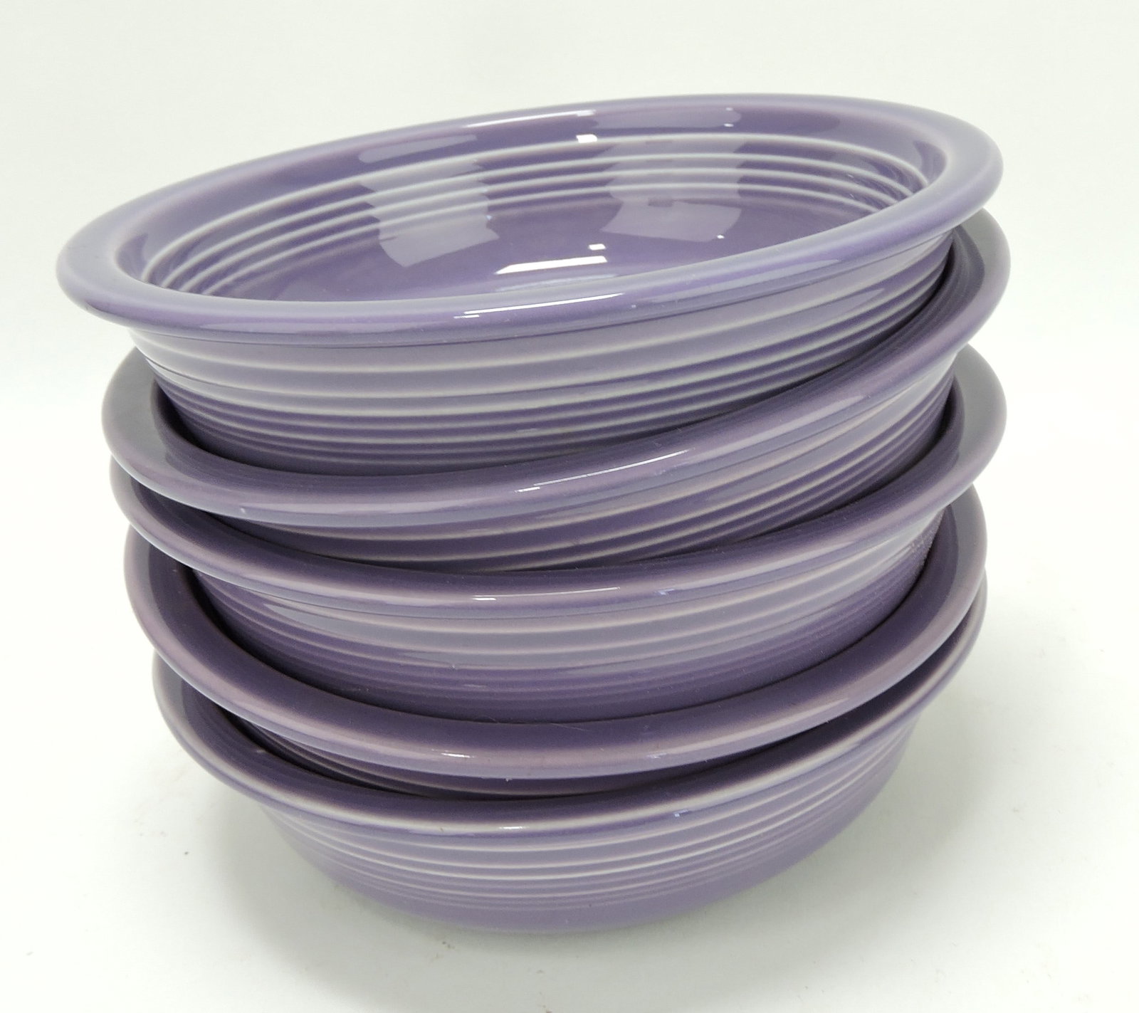 Fiesta Post 86 lot of 5 - 7" bowls, lilac: .