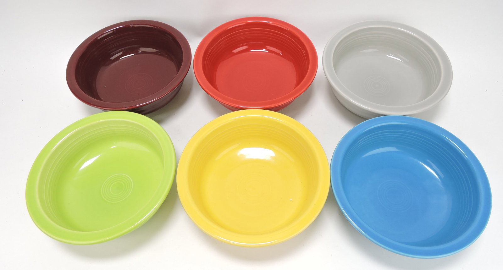 Fiesta Post 86 lot of 6 - 8 1/2" bowls,: different colors