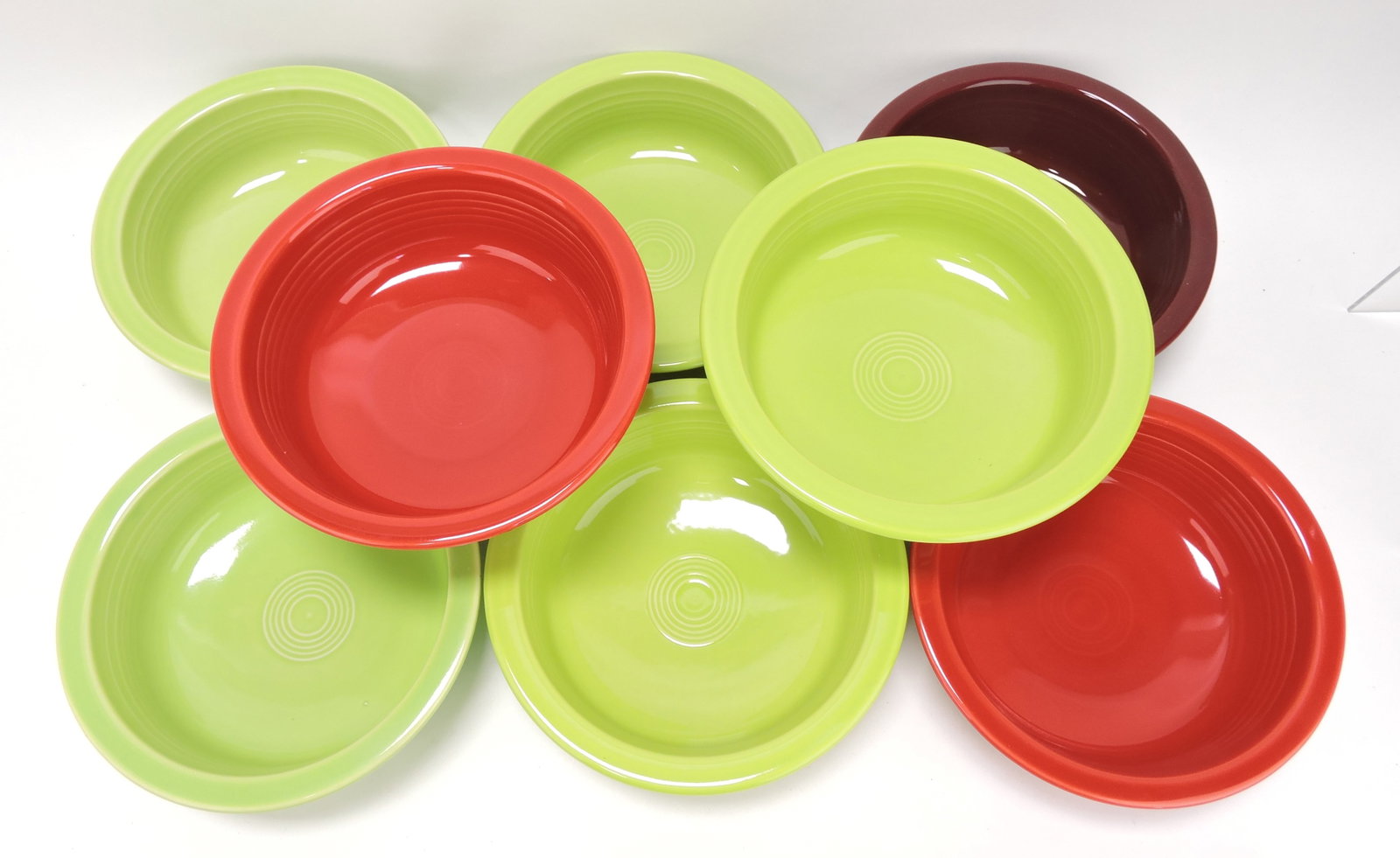 Fiesta Post 86 lot of 8 - 8 1/2" bowls,: mixed
