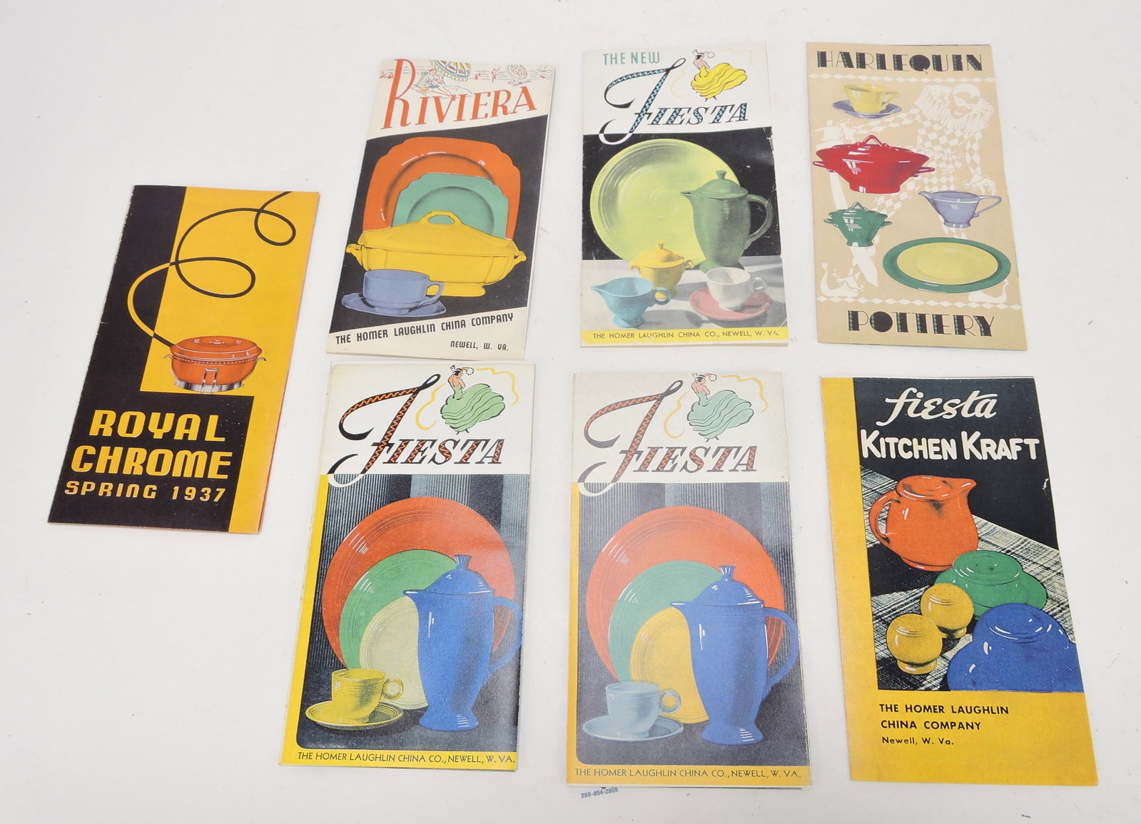 Fiesta lot of assorted reprint price lists: .