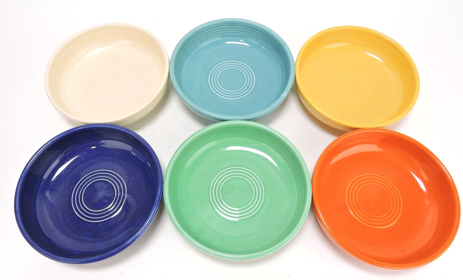 Fiesta 6" dessert group, 6 original colors, (1 of 1)