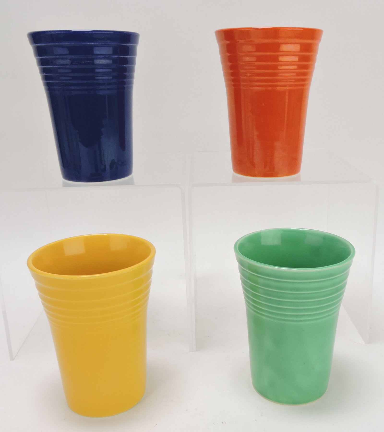 Fiesta water tumbler group, 4 mixed: .