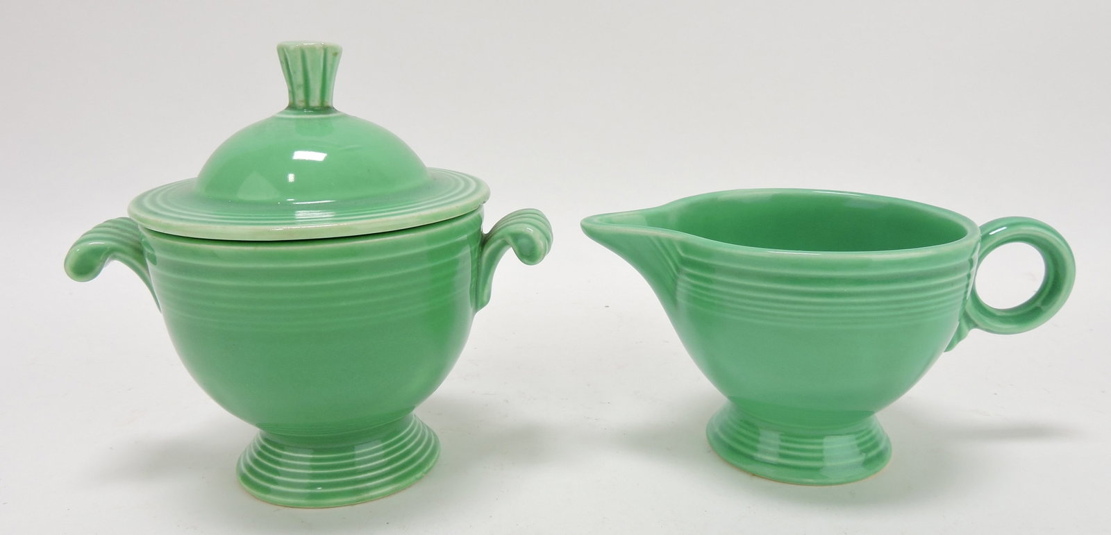 Fiesta cream & sugar, green: .