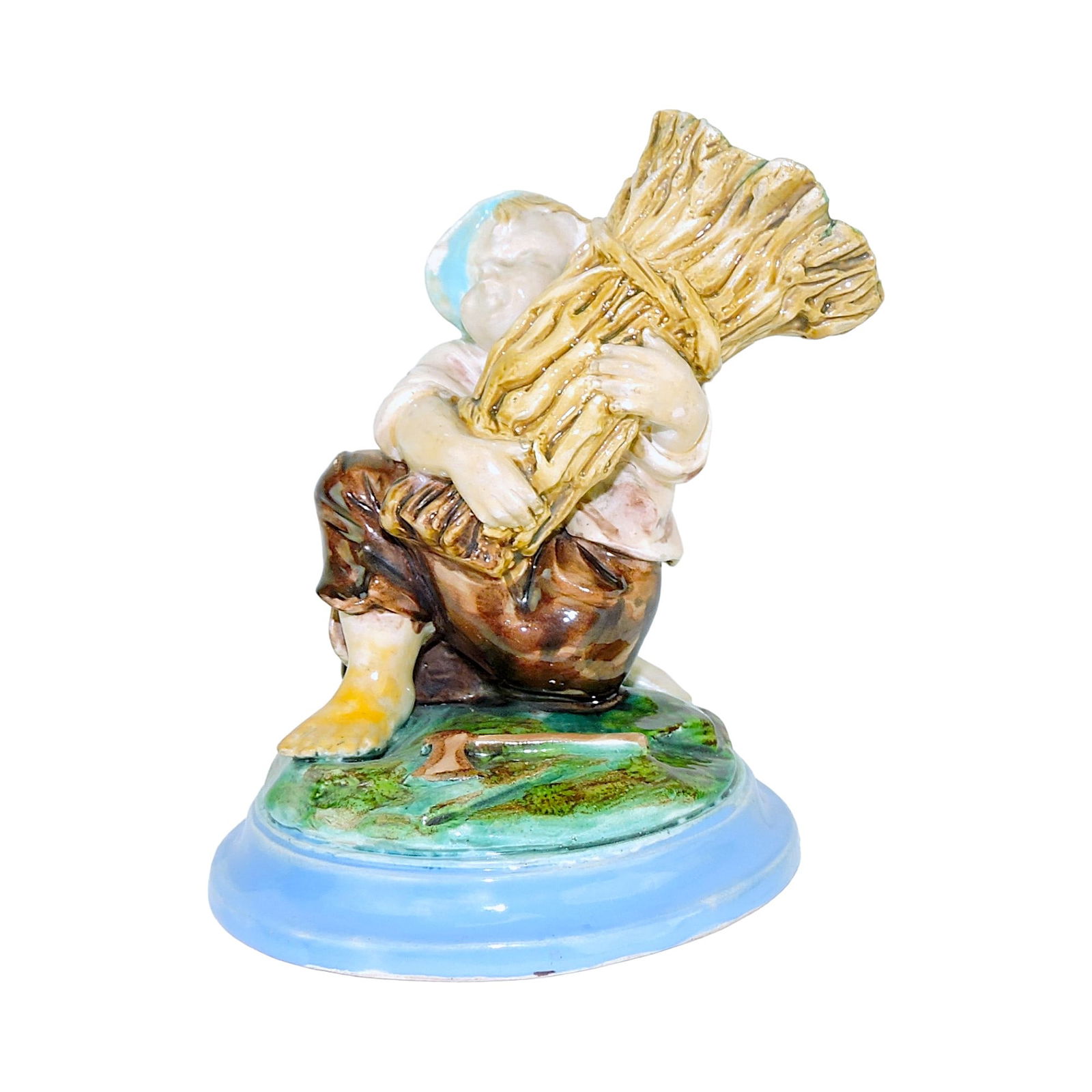 Royal Worcester Majolica Spill Vase (1 of 3)