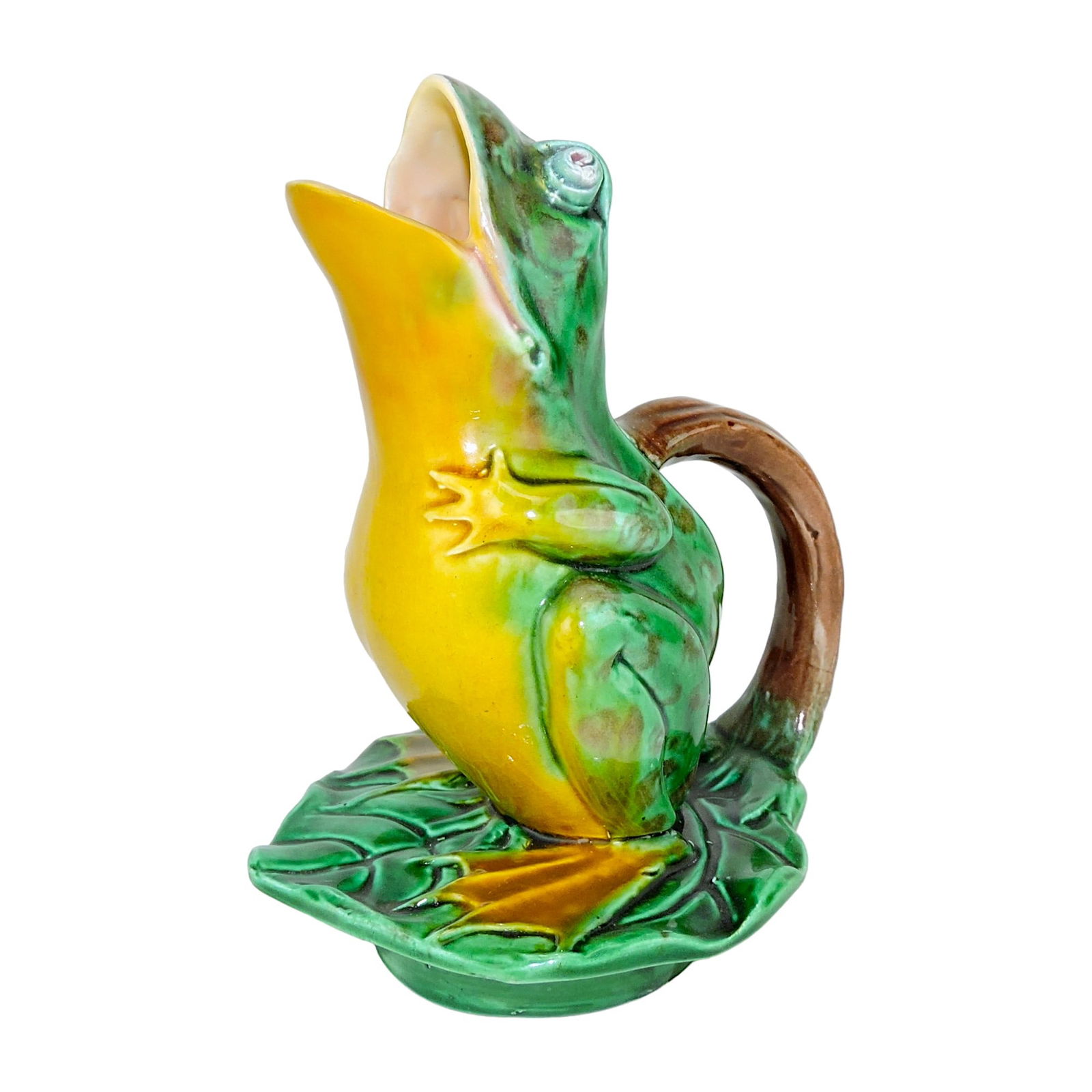 Edward Steel Majolica Jug c.1882 (1 of 2)