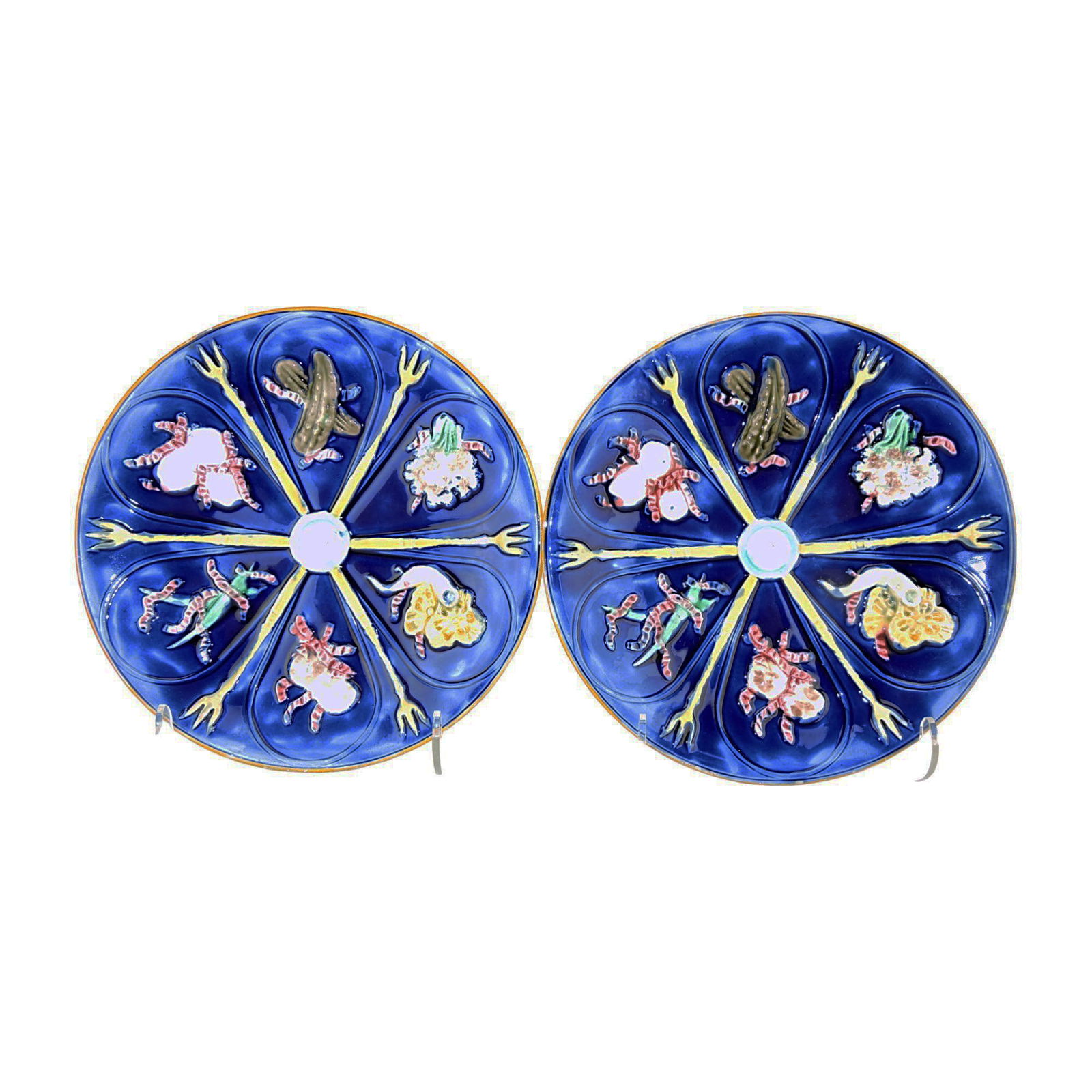 Two Wedgwood Majolica Pickle Plates (1 of 1)