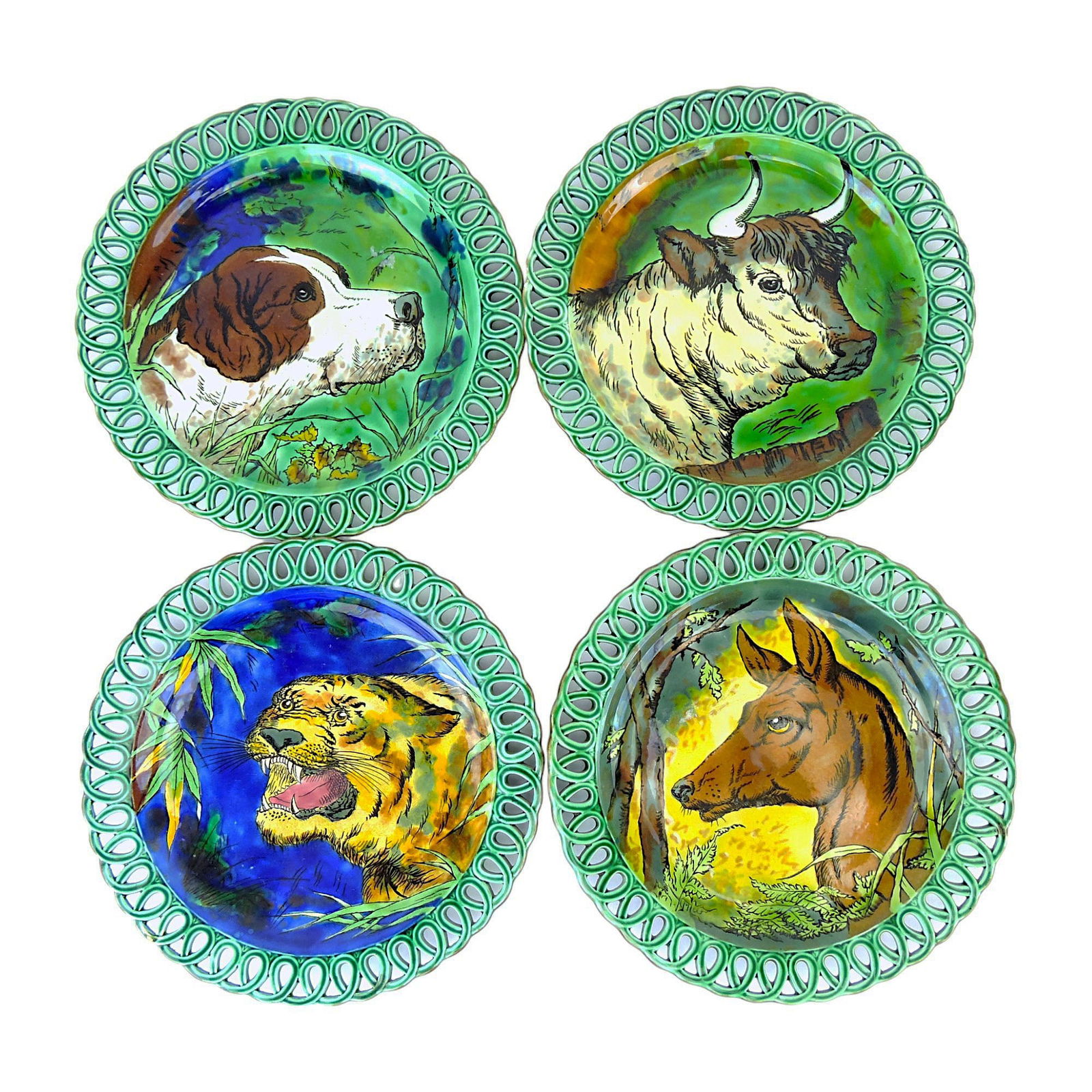 Wedgwood Majolica Dessert Plates (1 of 5)