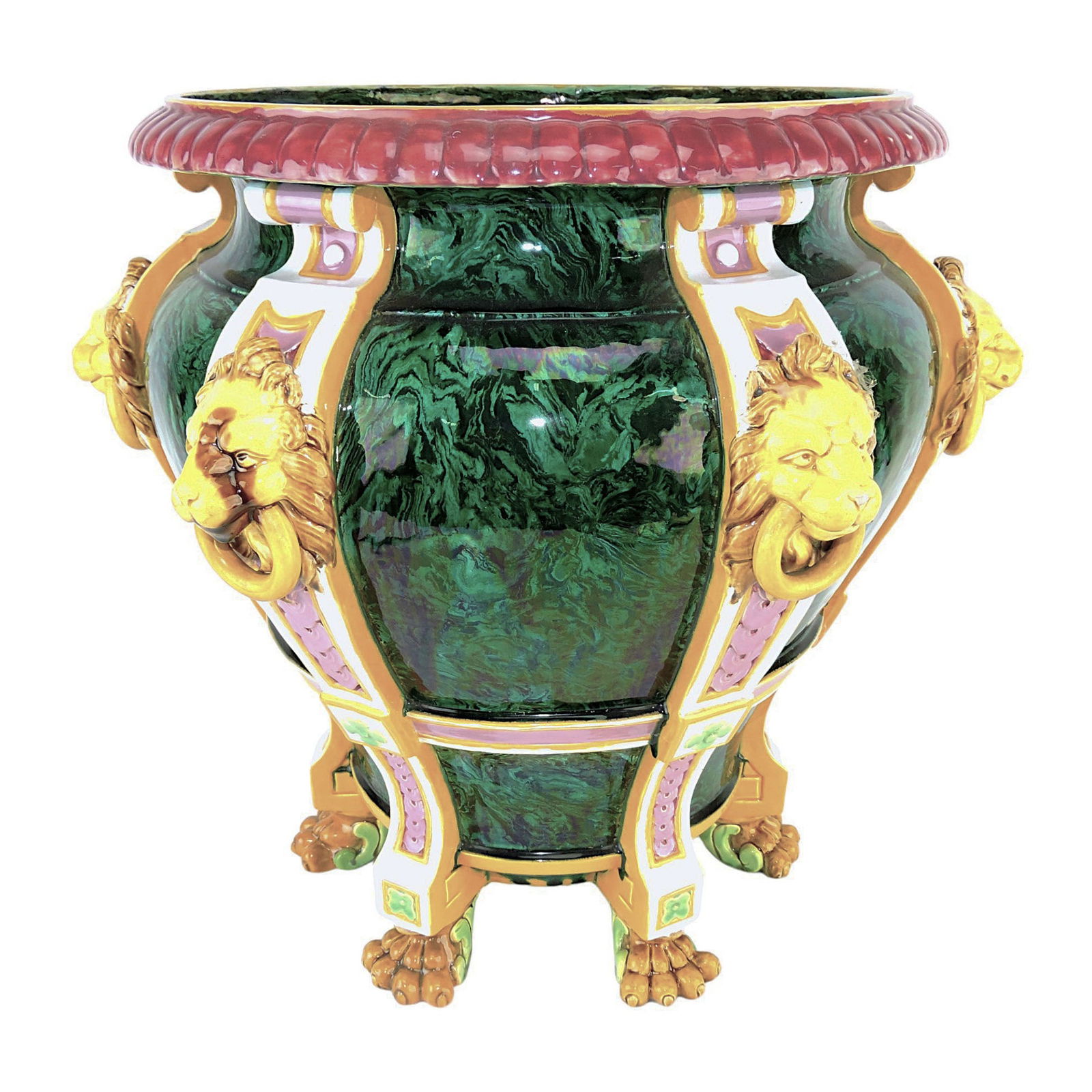 Large Minton Majolica Lions Head (1 of 3)