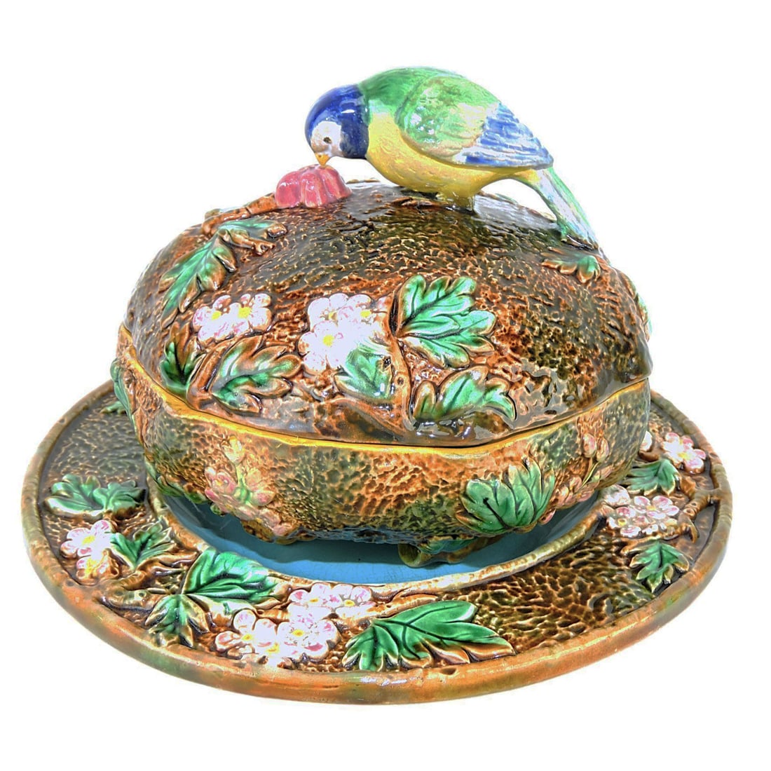 George Jones Majolica Three Piece (1 of 3)
