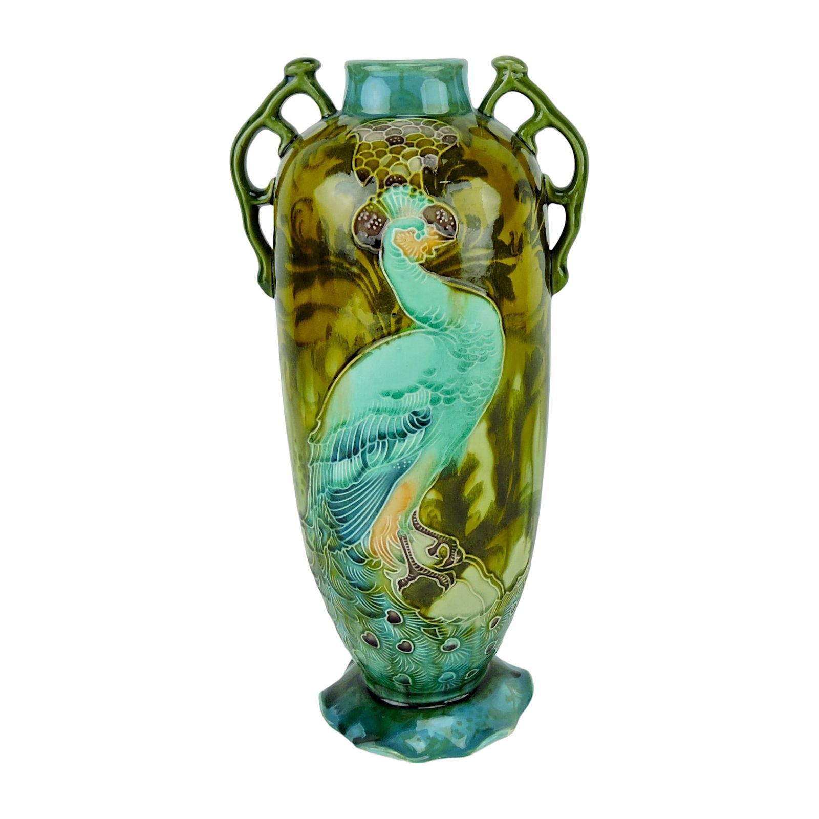 Minton Majolica Secessionist Vase (1 of 3)