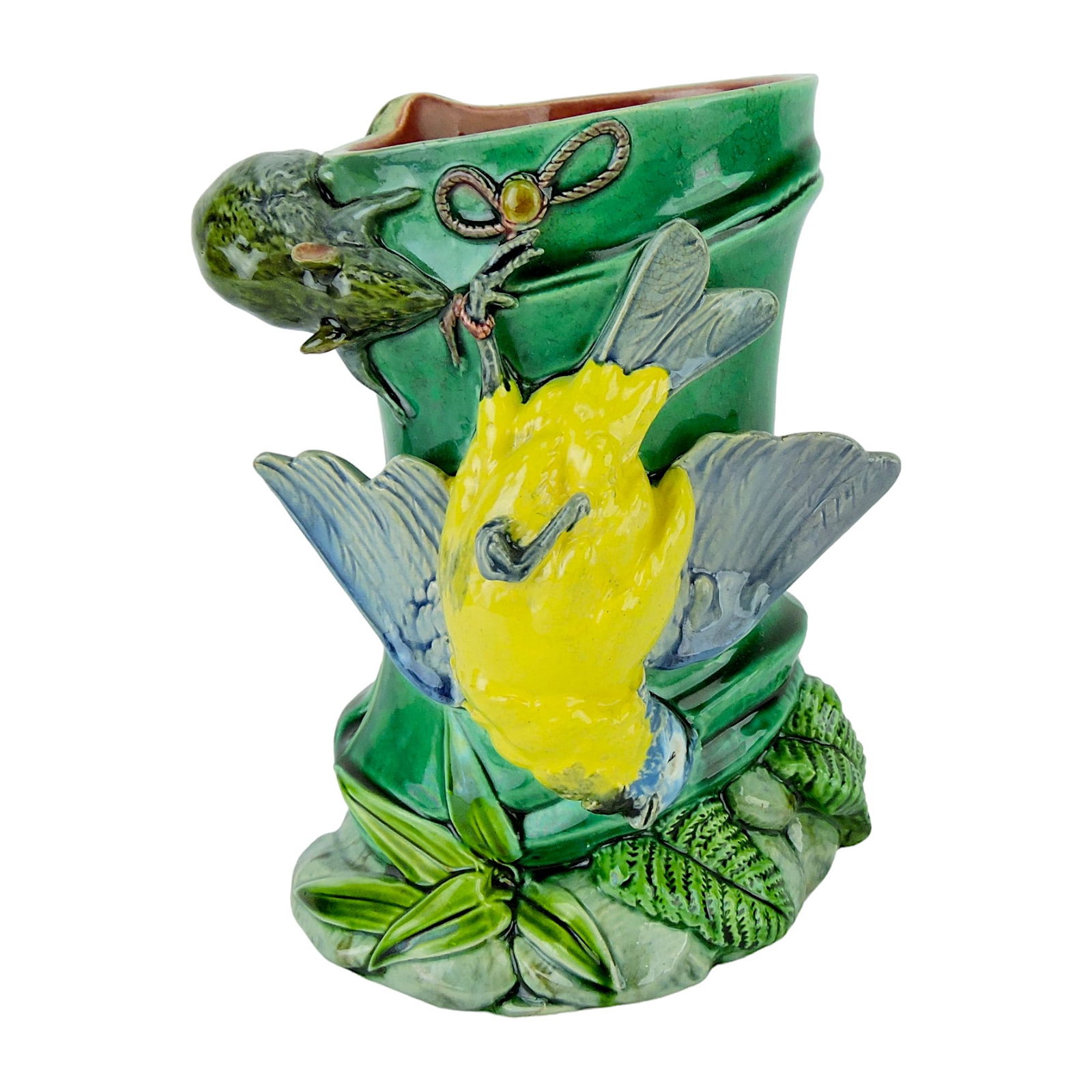 Rare Minton Majolica Vase c.1870 (1 of 3)