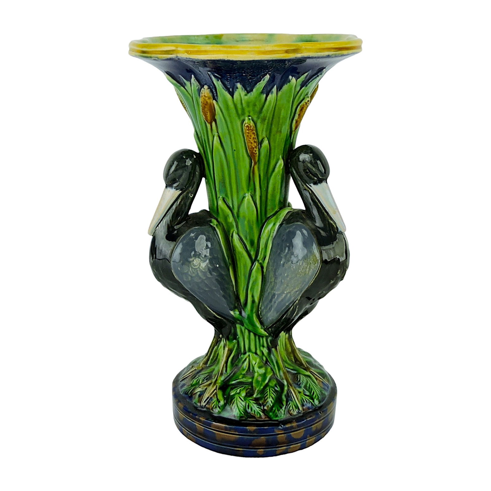 Rare Minton Majolica Vase c.1865, (1 of 3)