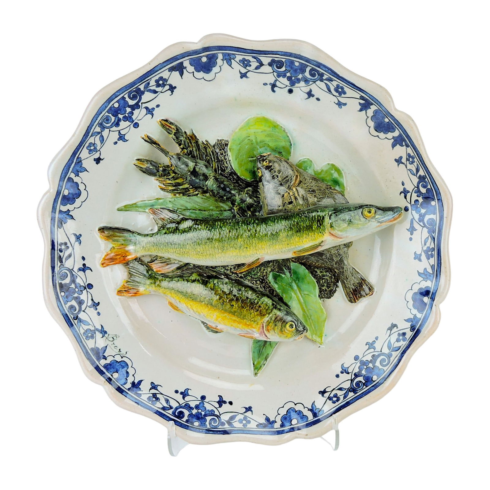 Leon Brard Majolica Palissy Plate (1 of 5)