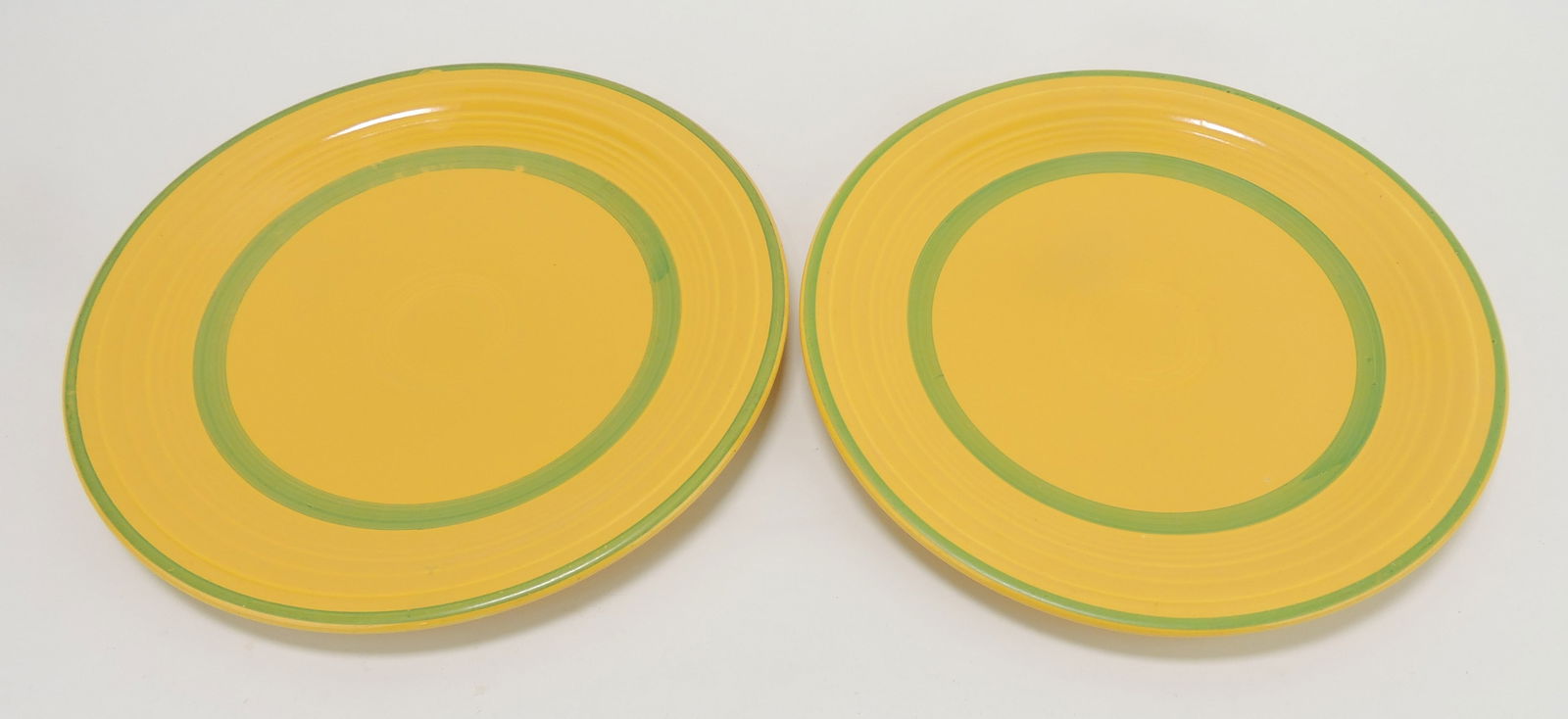 Fiesta 9" plate group, 2 yellow with (1 of 1)