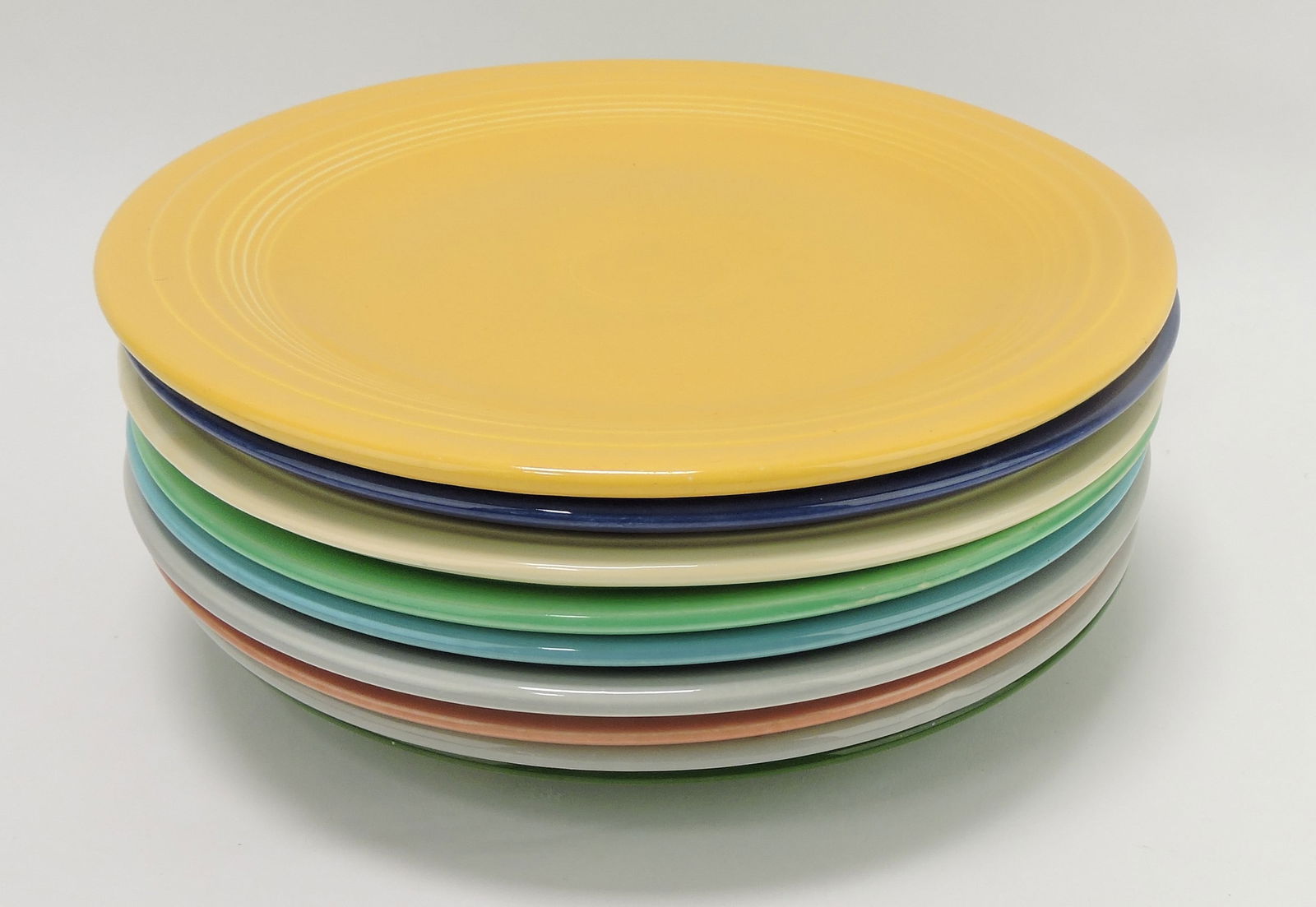Fiesta 10" plate group, 9 mixed, (1 of 1)