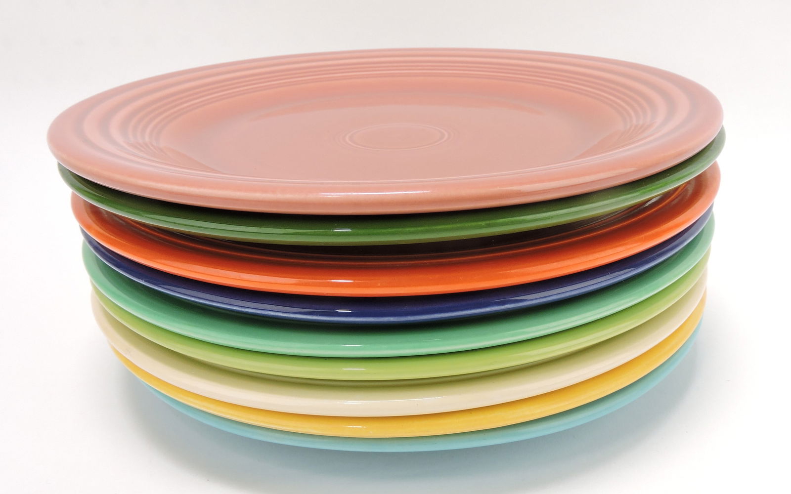 Fiesta 10" plate group, 9 mixed (1 of 1)