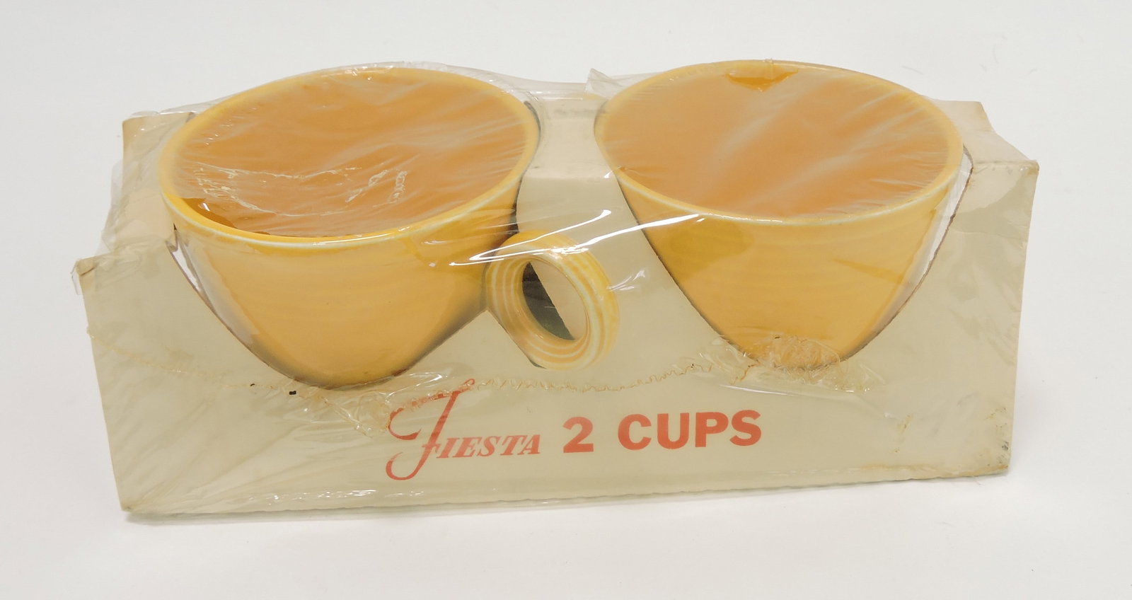 Fiesta pair of yellow cups in: original package