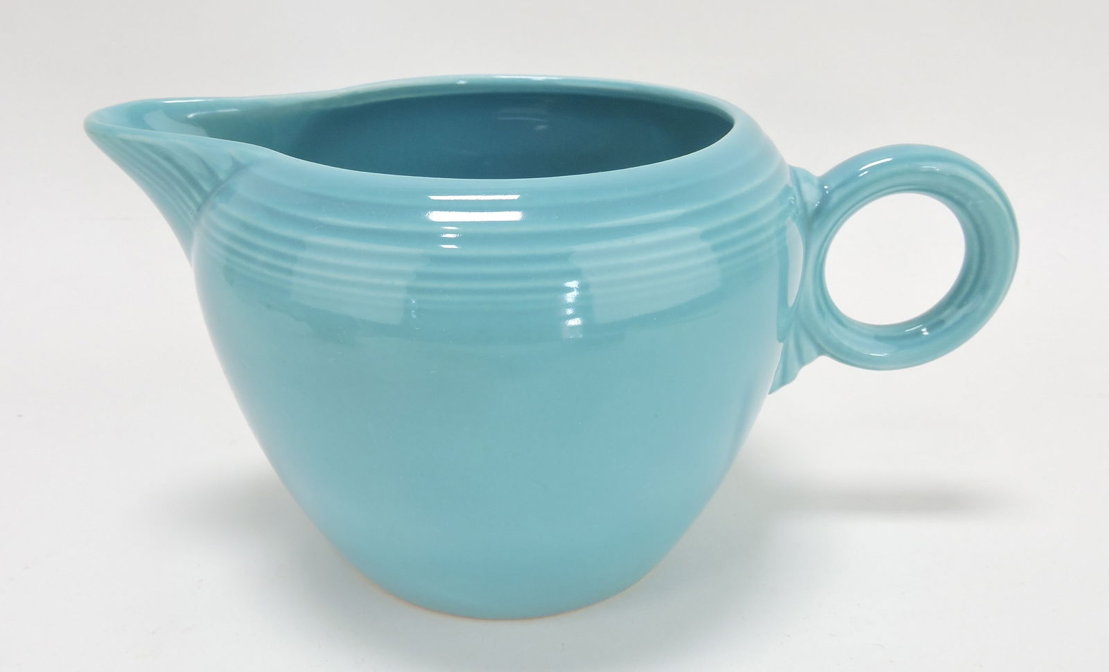 Fiesta two pint jug, turquoise (1 of 1)