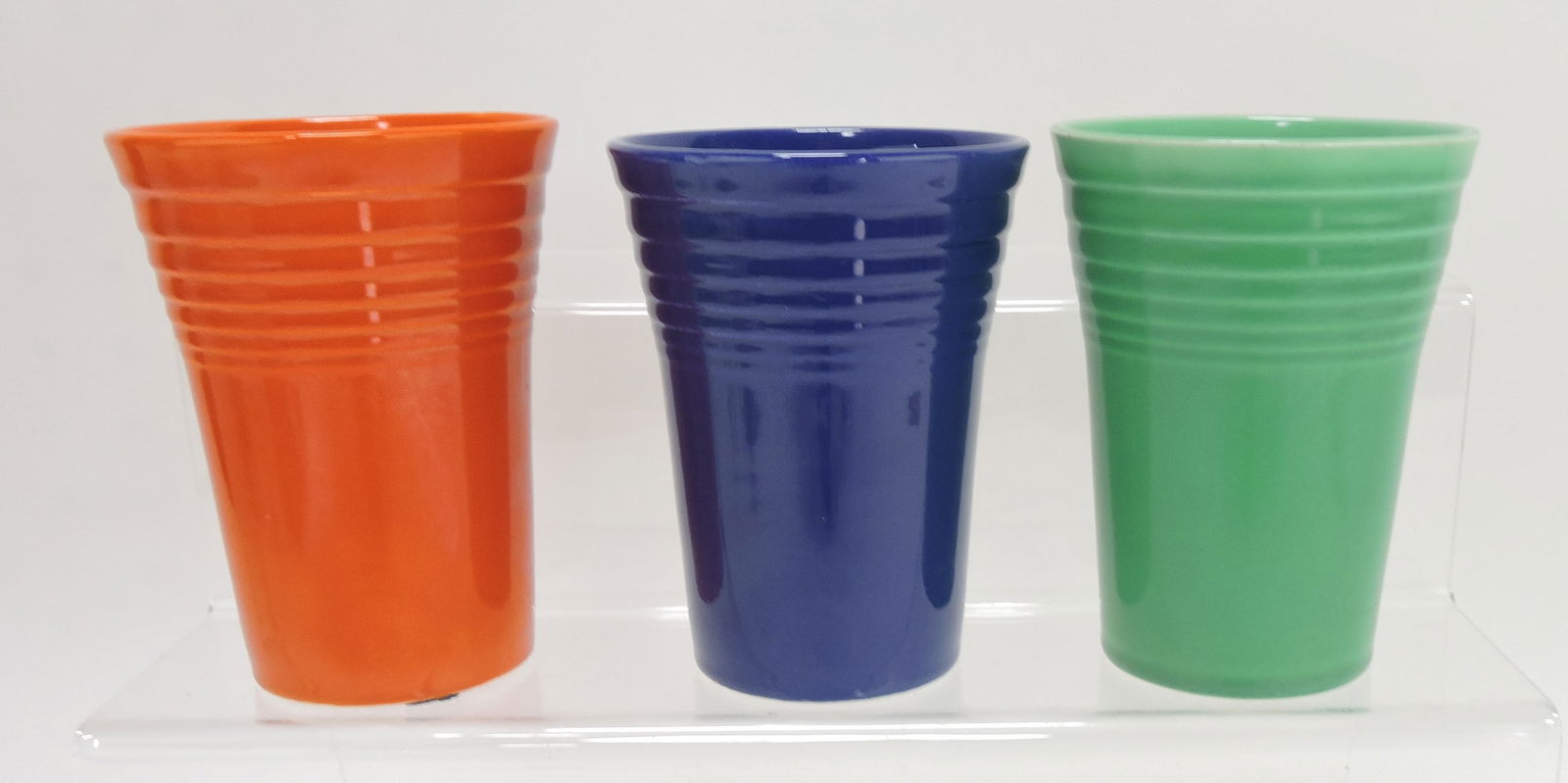 Fiesta water tumbler group, 3 mixed: .