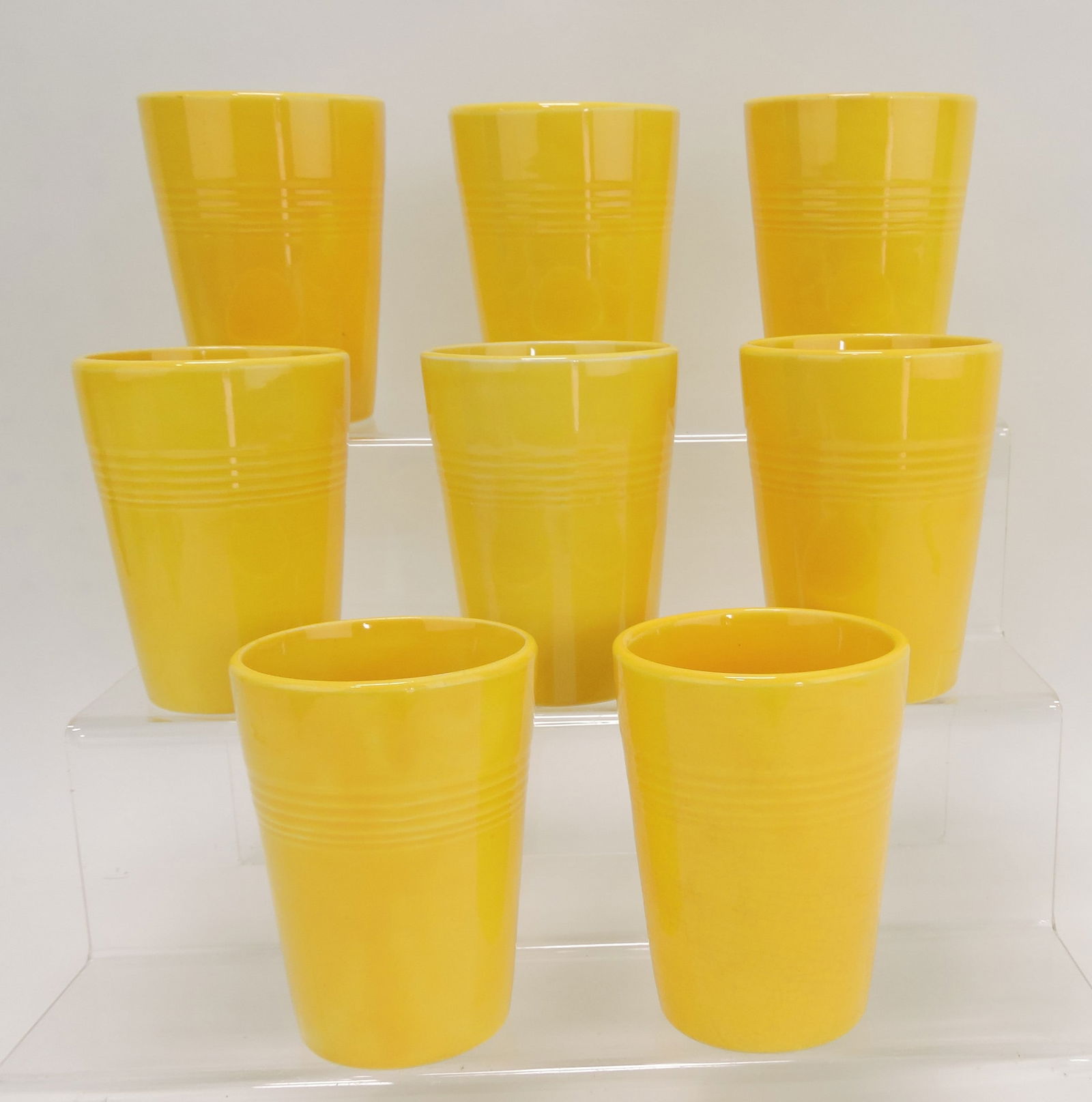 Harlequin water tumbler group,: 8 yellow