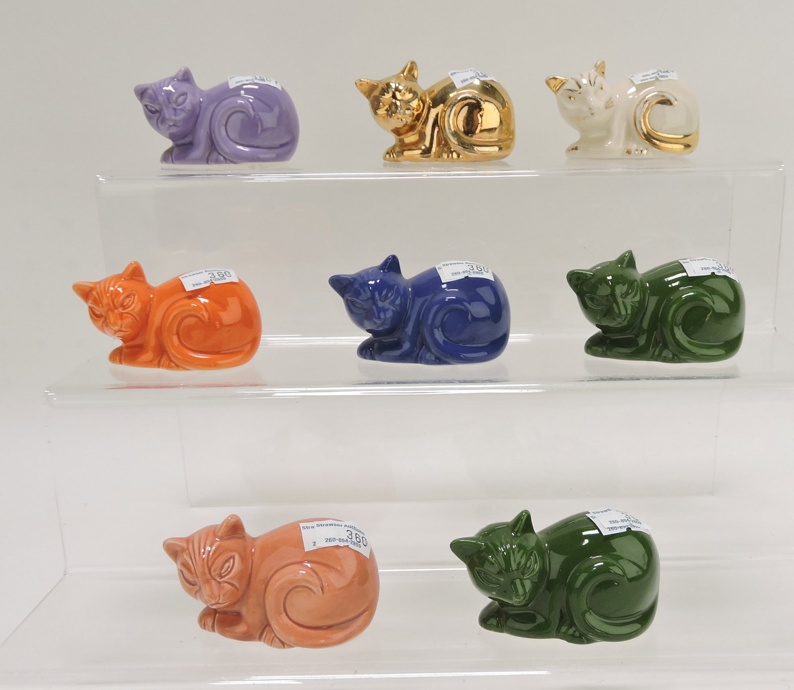 Harlequin animal go alongs, 8 cats: .