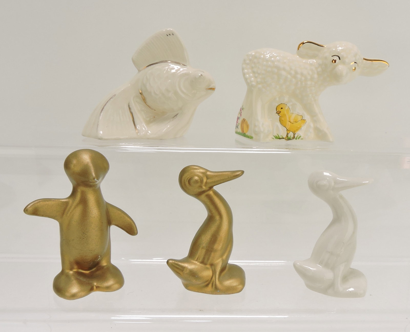Harlequin animal go alongs, 5 mixed: .