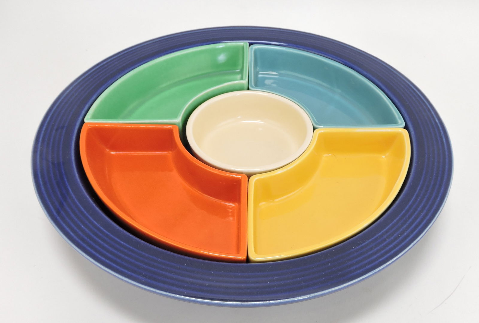 Fiesta relish tray, all 6 colors (1 of 1)