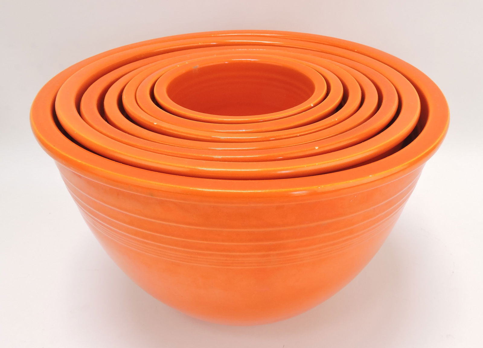 Fiesta 7 pc mixing bowl set, all red, (1 of 1)