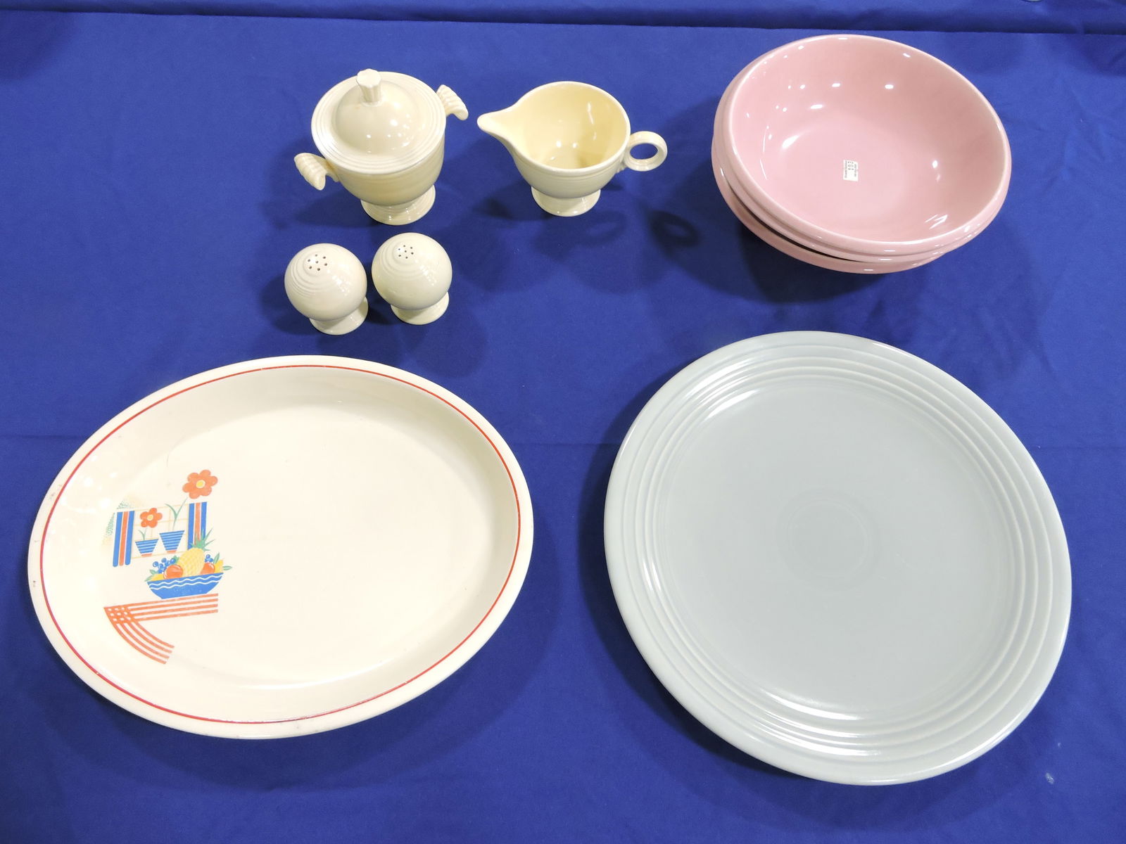 Fiesta and HLC lot of 9 pieces,: various condition