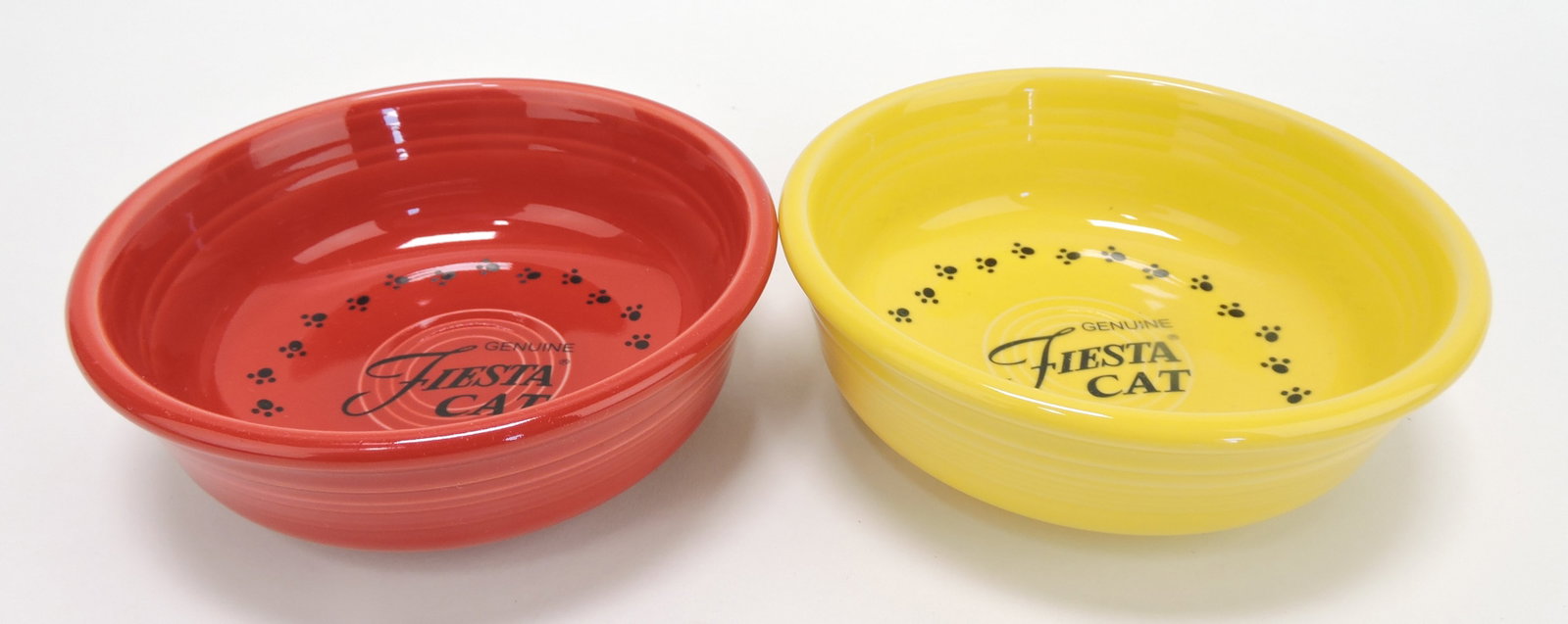 Fiesta Post 86 lot of 2 cat bowls: .