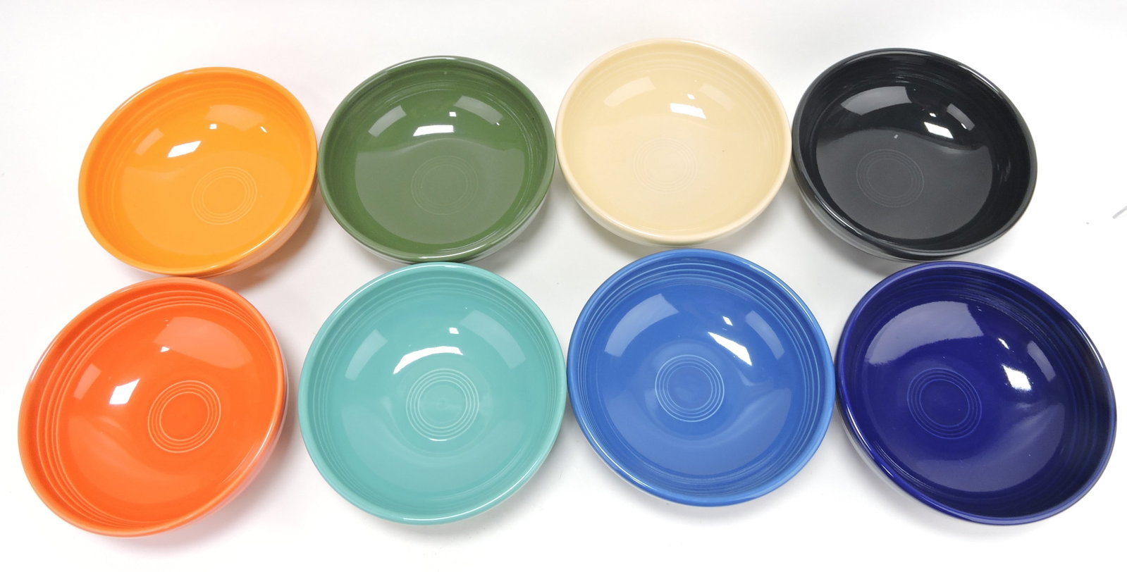 Fiesta Post 86 lot of 8 - 7 1/4" bowls,: mixed